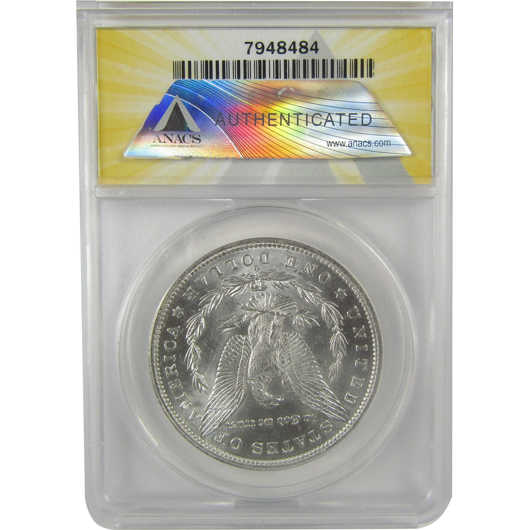 1882 O/S VAM-4 Recessed Top 100 Morgan Dollar MS 62 ANACS SKU:I21944 - Morgan coin - Morgan silver dollar - Morgan silver dollar for sale - Profile Coins & Collectibles