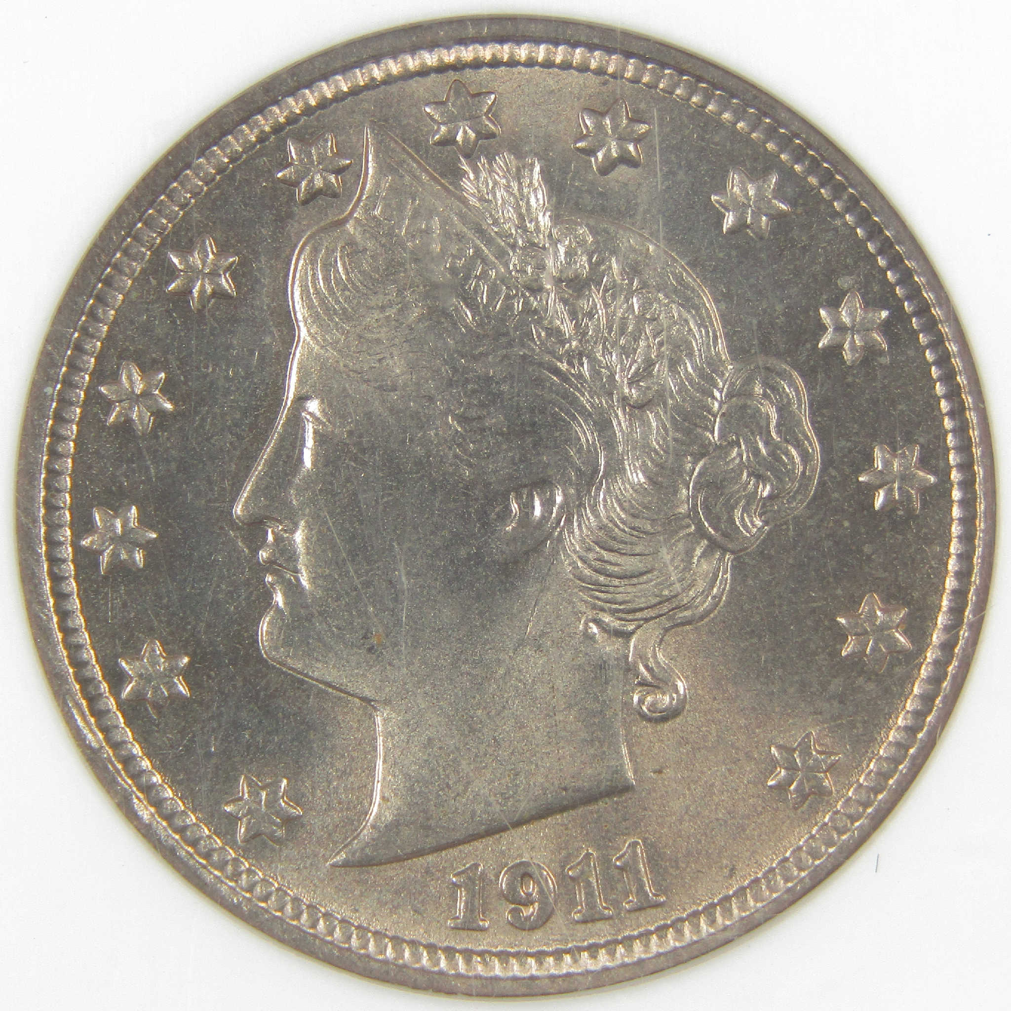 1911 Liberty Head V Nickel MS 65 NGC Uncirculated 5c Coin