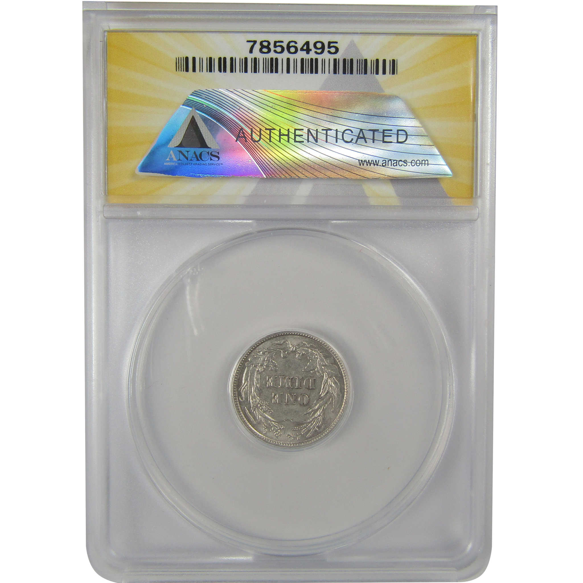 1905 Barber Dime AU 58 ANACS Silver 10c Coin SKU:I21978