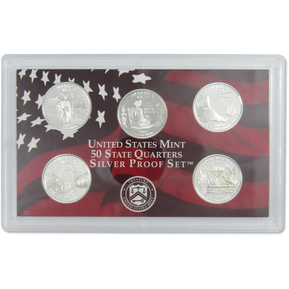 2003 Silver Proof Set U.S. Mint Original Government Packaging OGP COA