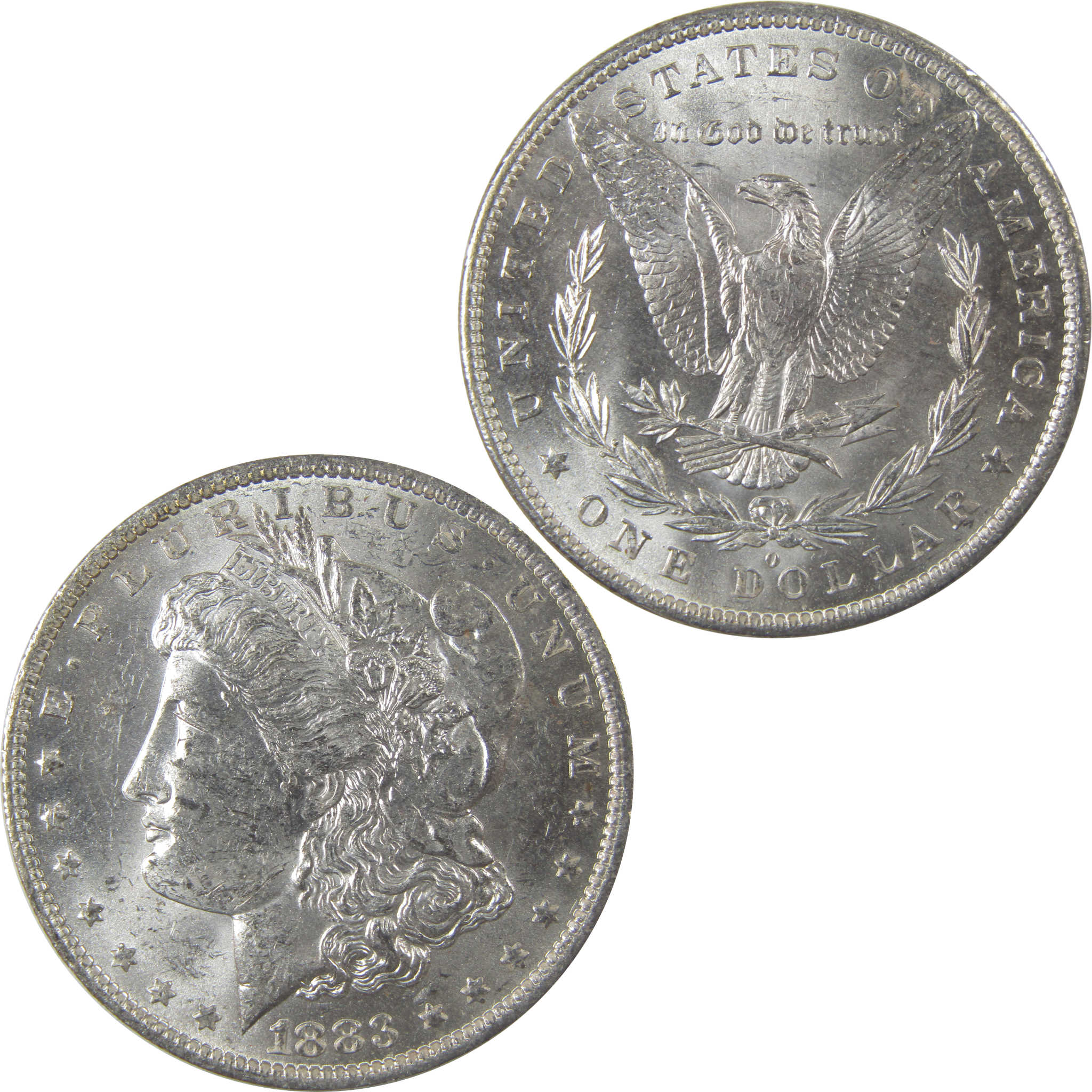 1883 O Morgan Silver Dollar Uncirculated Mint State $1 Coin SKU:I24870 - Morgan coin - Morgan silver dollar - Morgan silver dollar for sale - Profile Coins & Collectibles