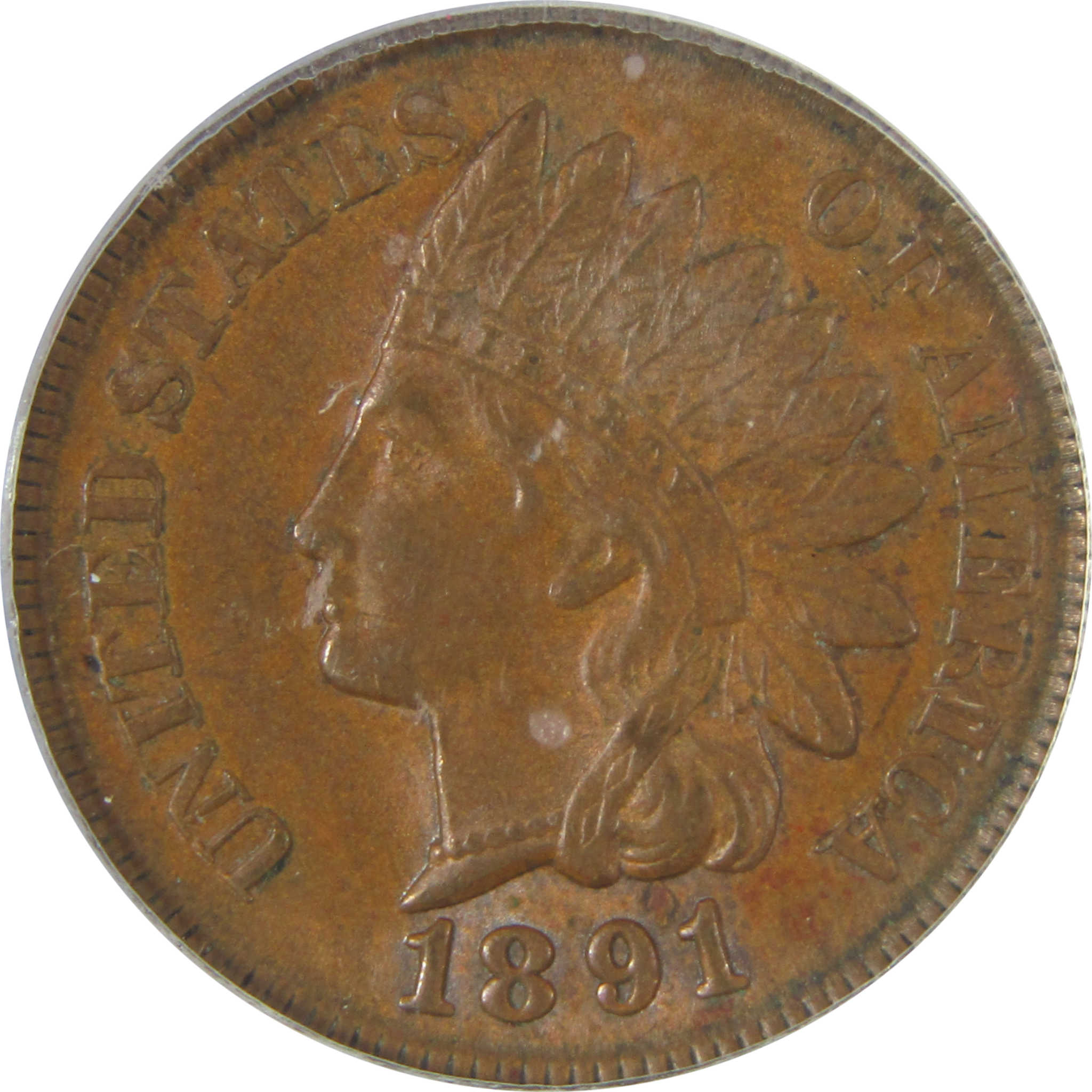 1891 Indian Head Cent MS 63 BN ICG Penny Uncirculated SKU:I22945