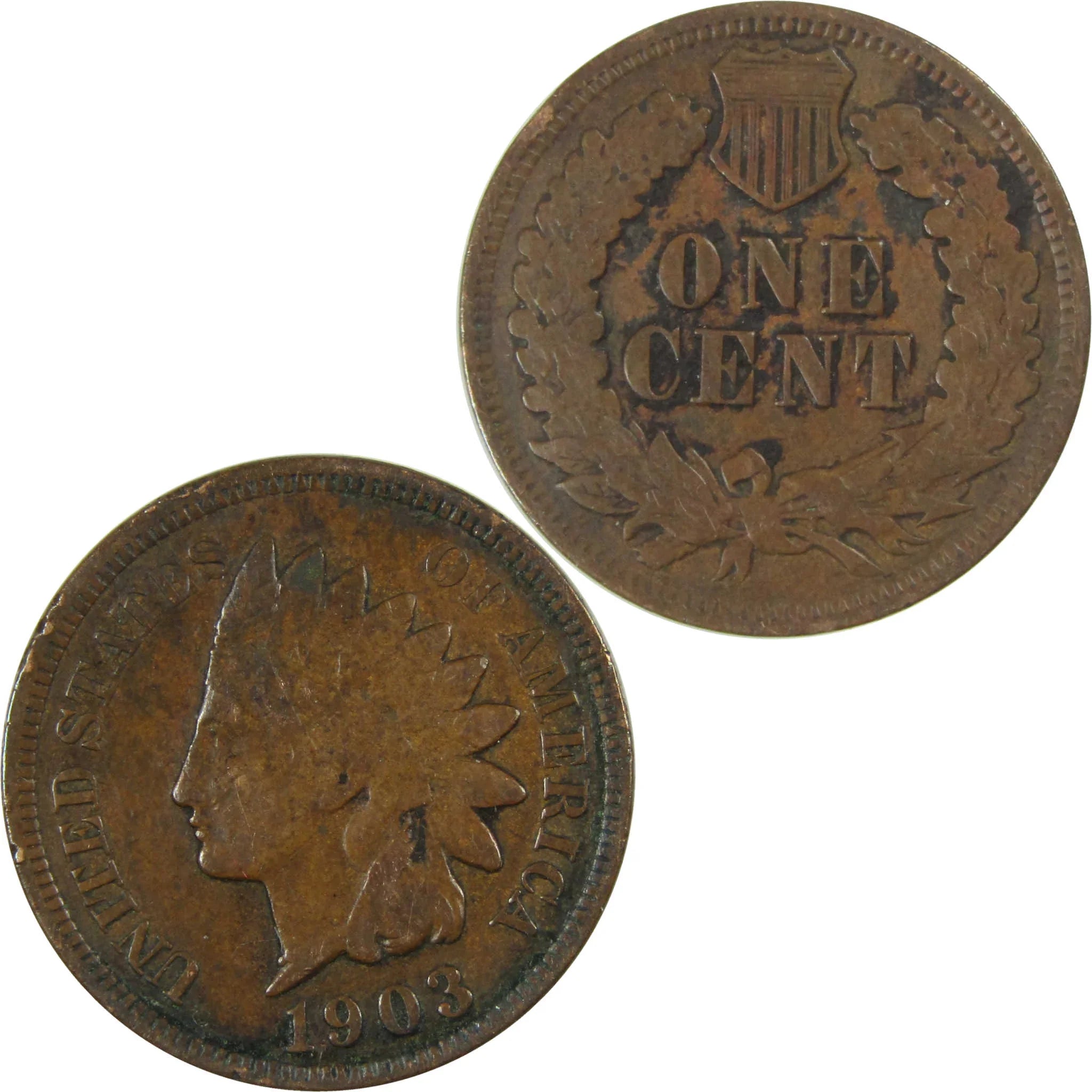 1903 Indian Head Cent VF Very Fine Penny 1c Coin SKU:I27063