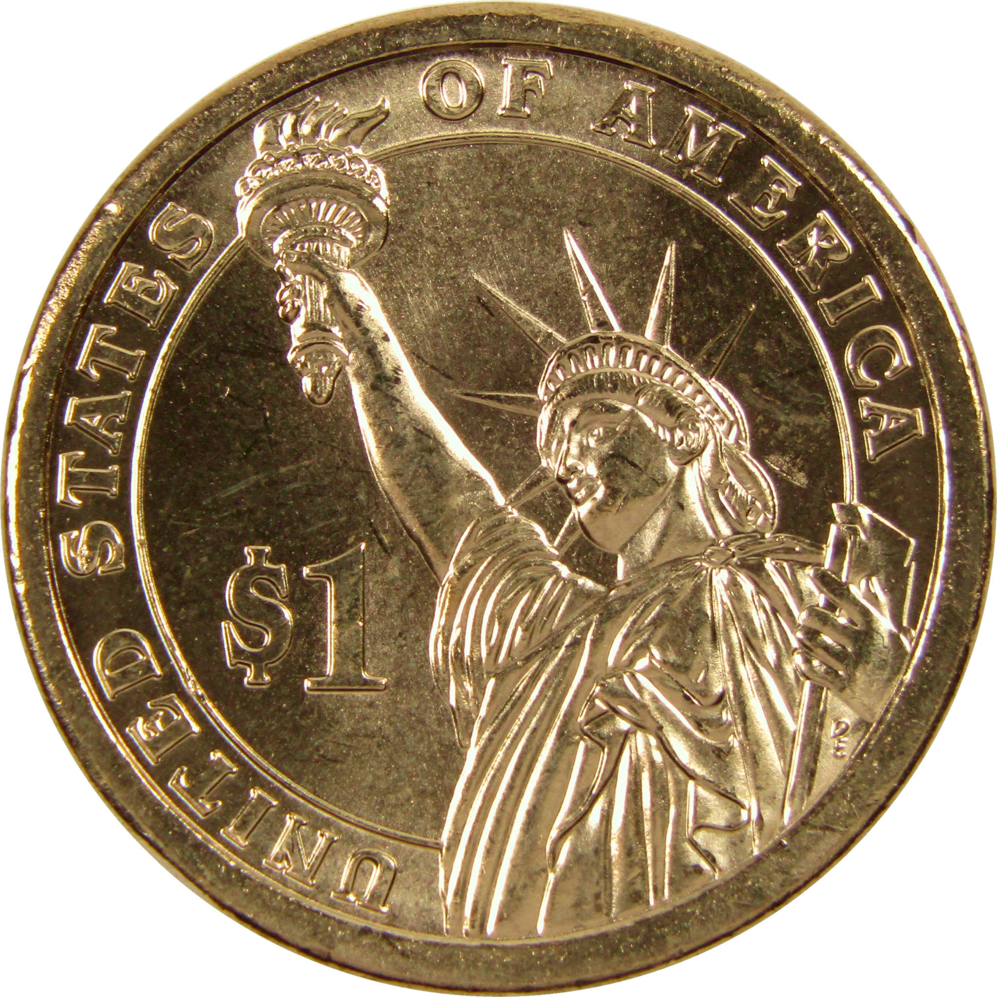 2009 P John Tyler Presidential Dollar BU Uncirculated $1 Coin