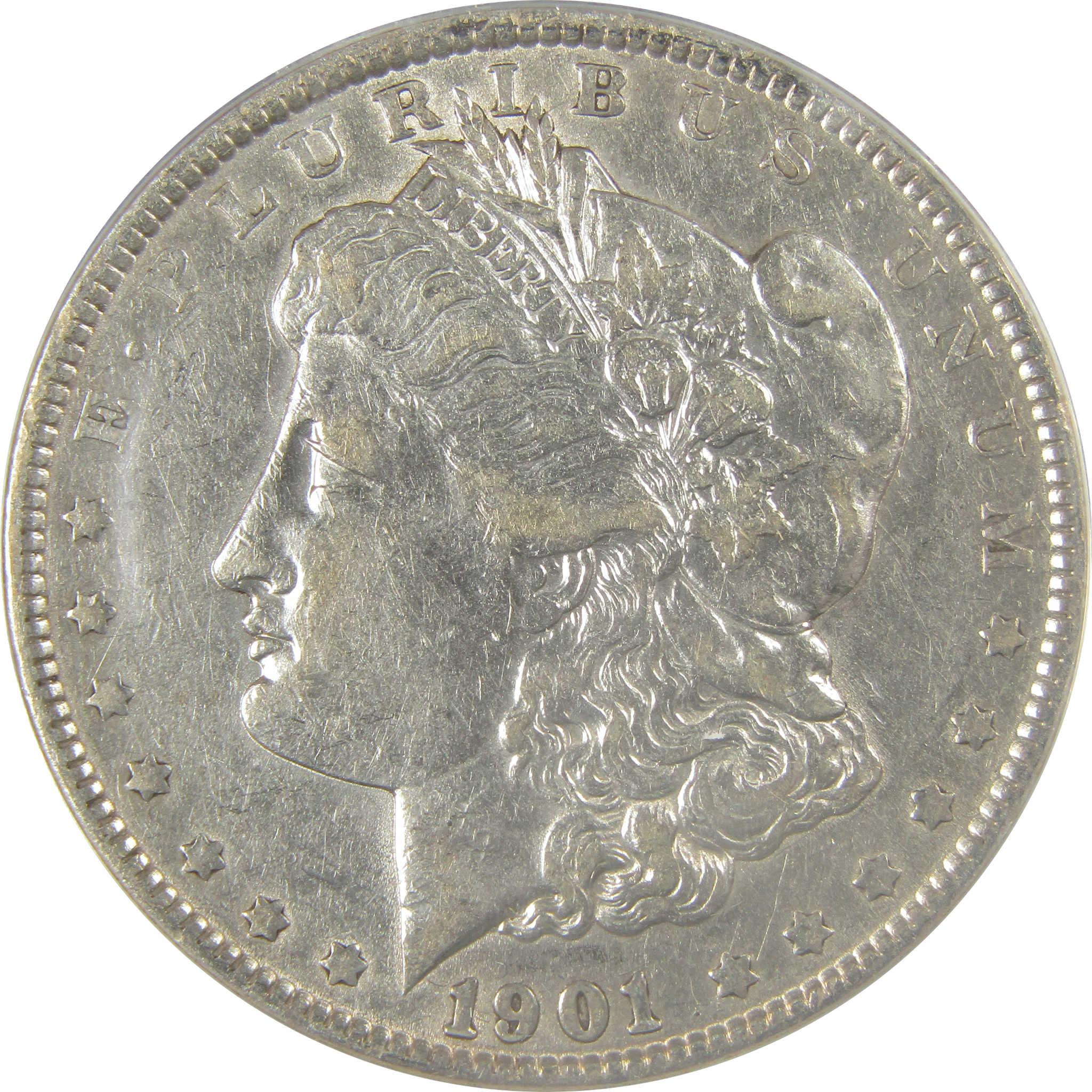 1901 Morgan Dollar EF 45 Details ANACS Silver $1 Coin SKU:I21261 - Morgan coin - Morgan silver dollar - Morgan silver dollar for sale - Profile Coins & Collectibles