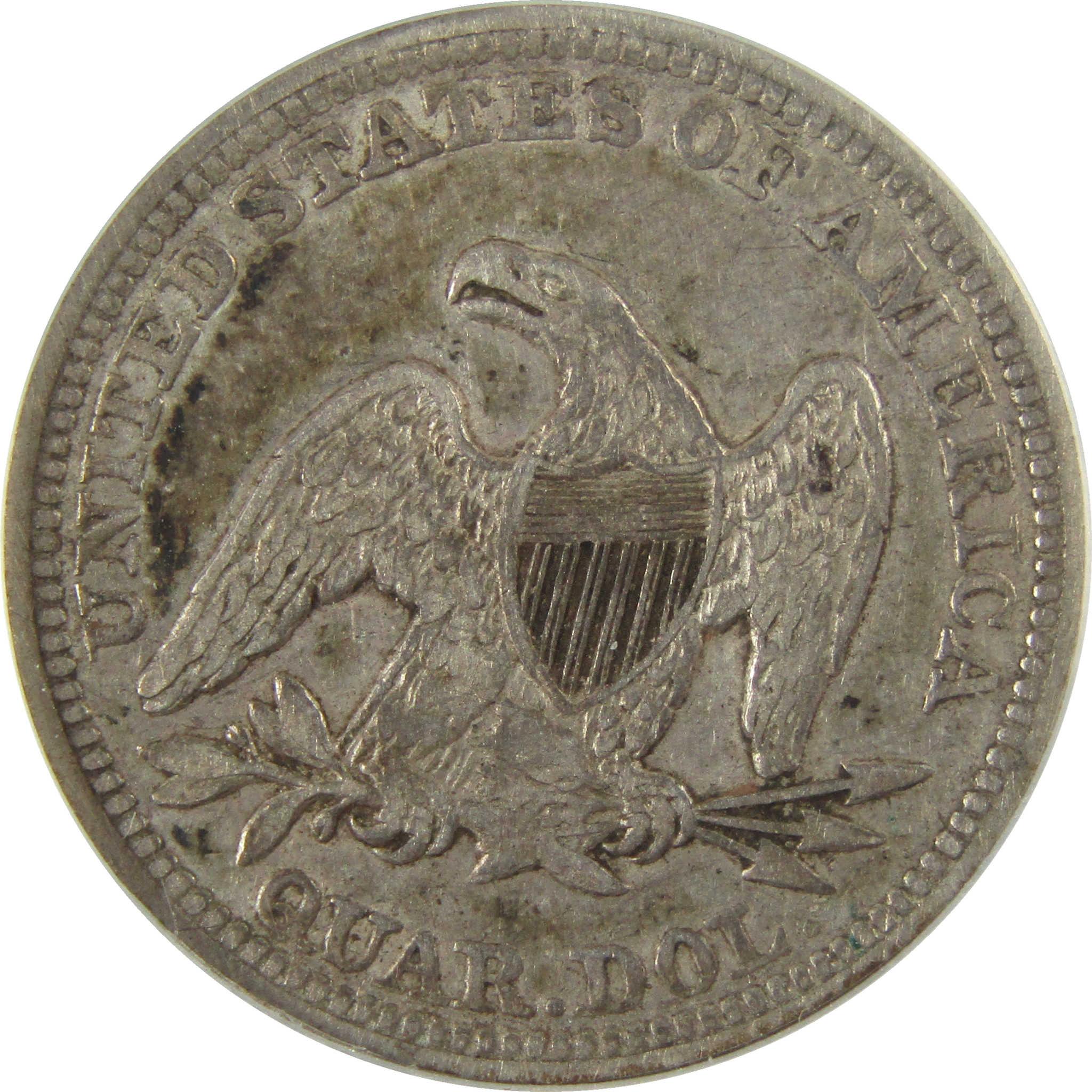 1856 Seated Liberty Silver Quarter VF 30 ANACS 25c Coin SKU:I28041