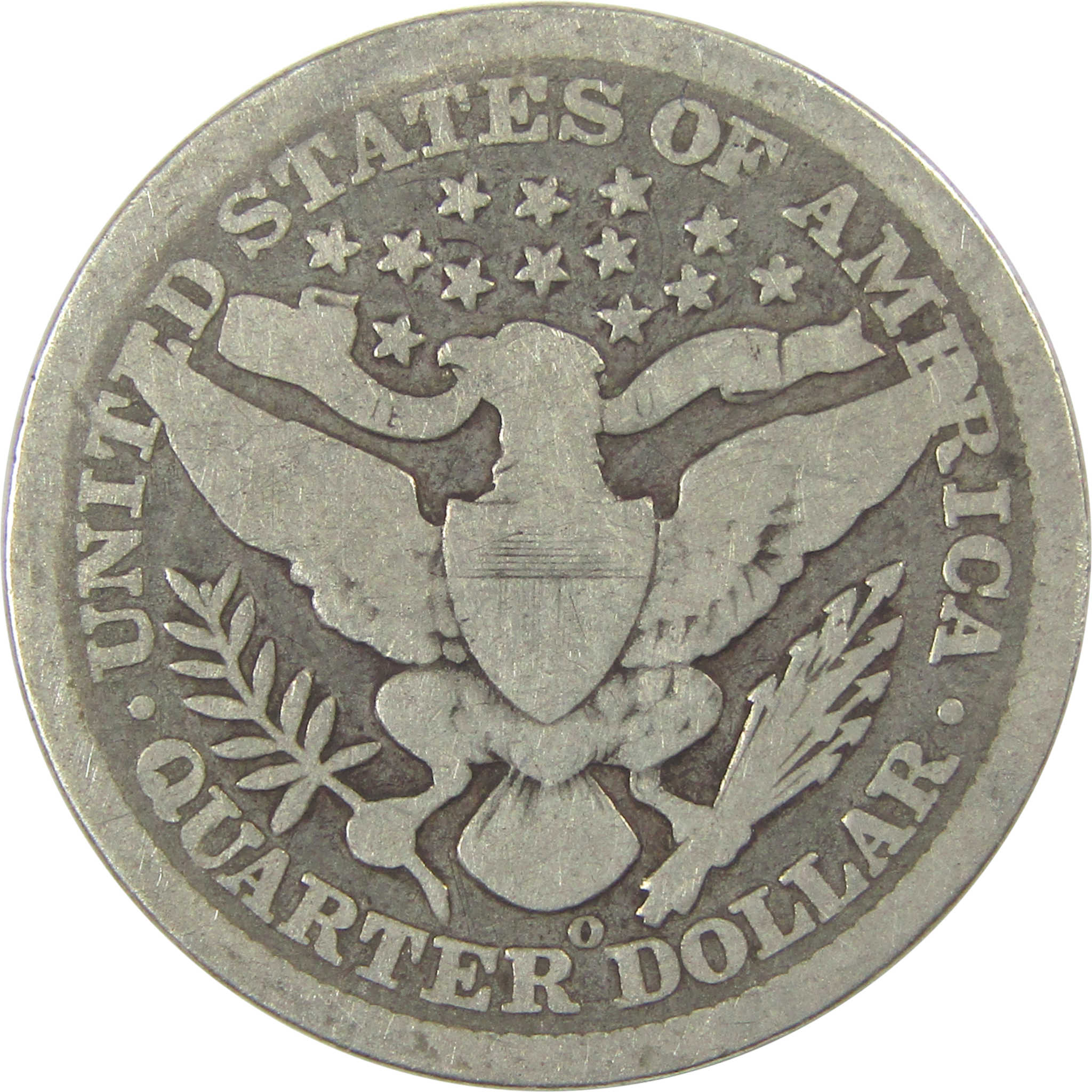 1896 O Barber Quarter G Good Silver 25c Coin SKU:I21856