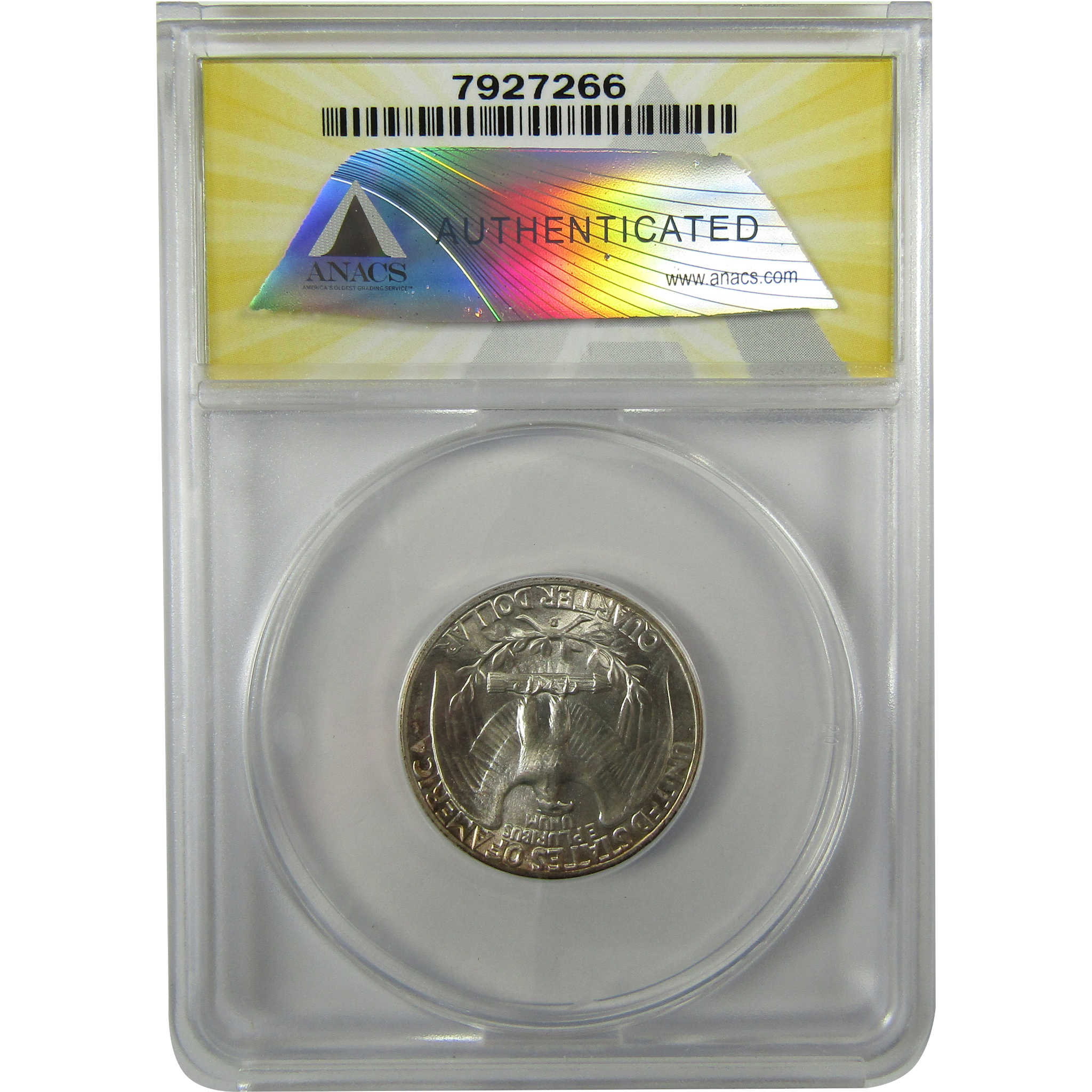 1943 D Washington Silver Quarter MS 66 ANACS Uncirculated SKU:I28469