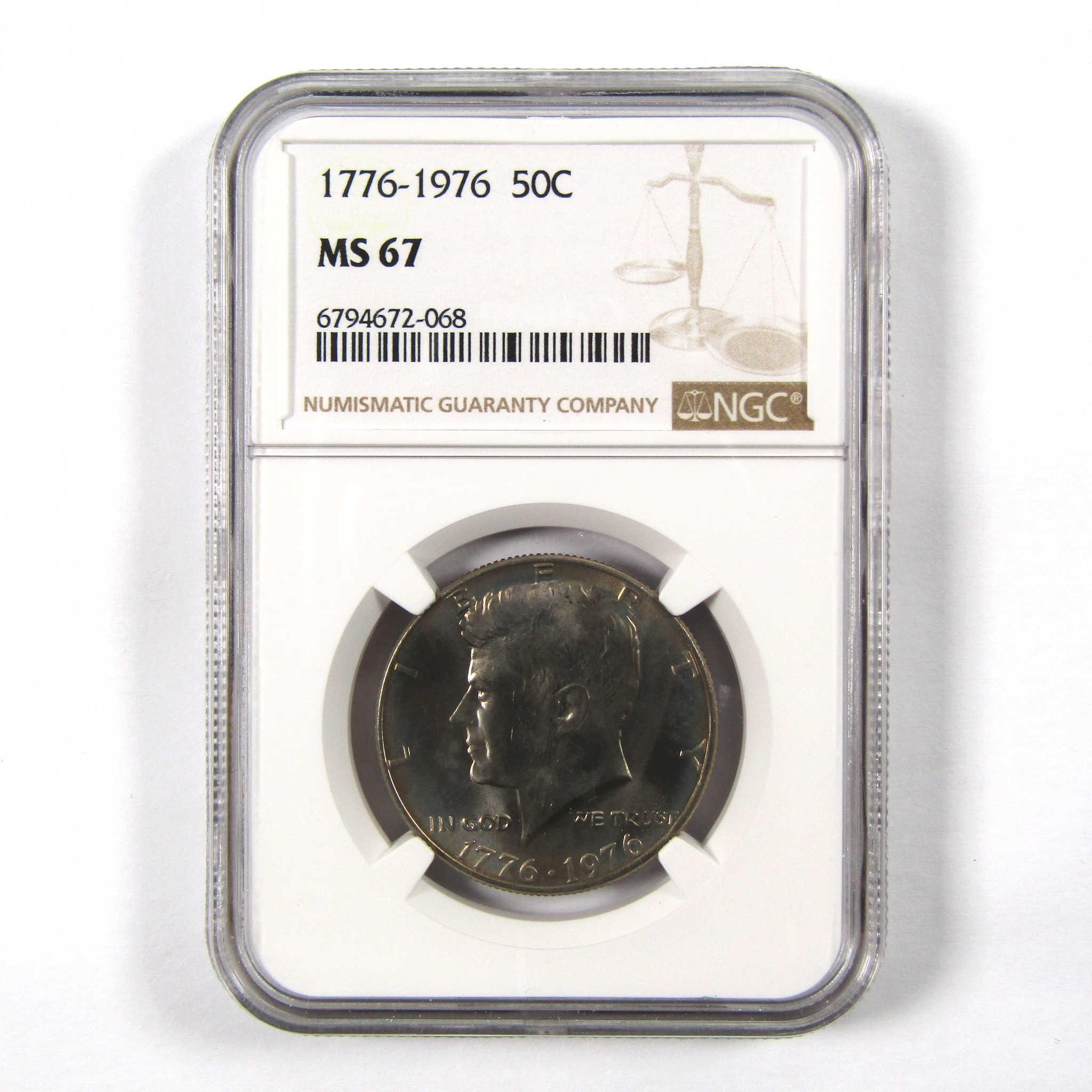 1976 Kennedy Bicentennial 50c MS 67 NGC Clad Unc SKU:I9824