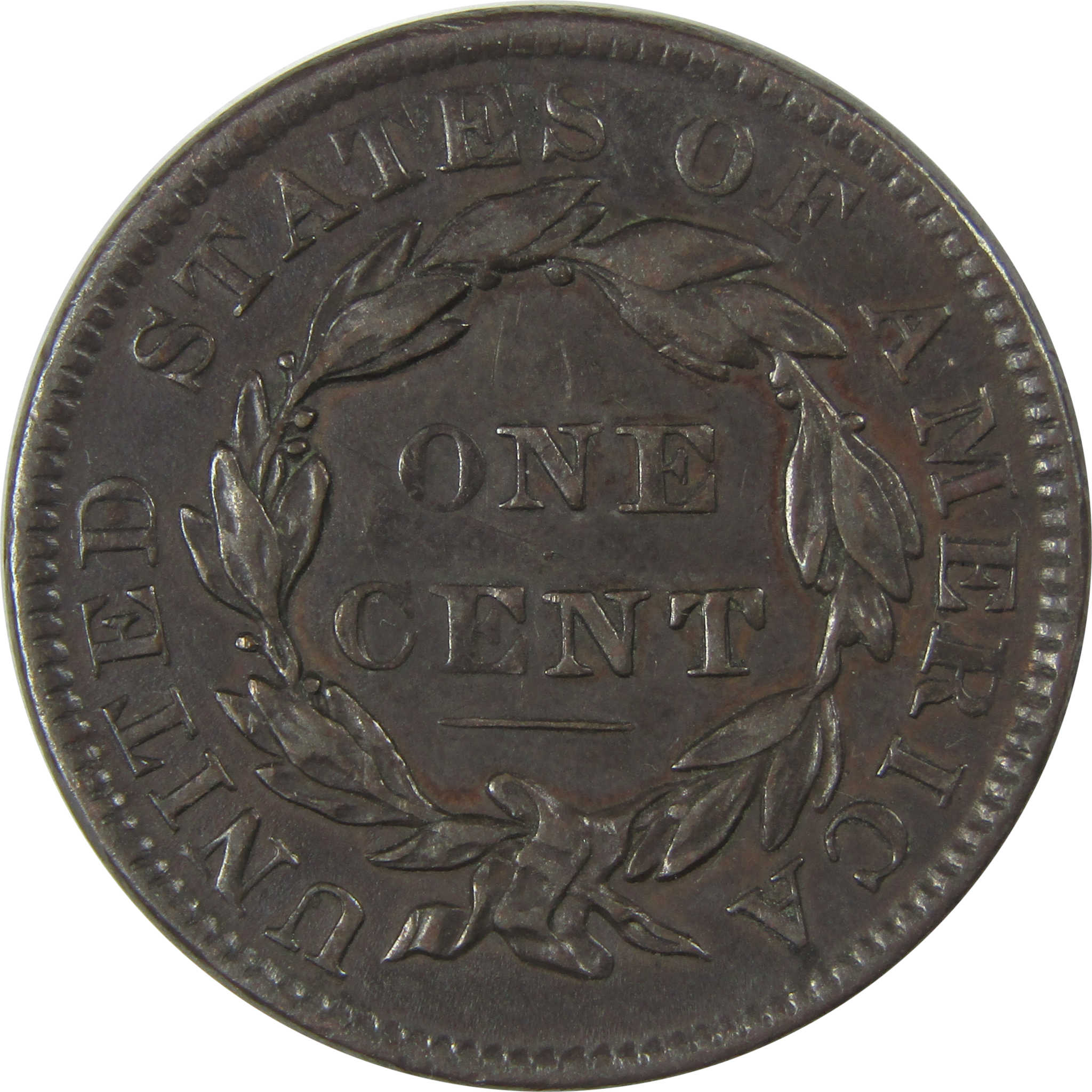 1836 Coronet Head Copper Large Cent XF EF Extremely Fine SKU:I23887