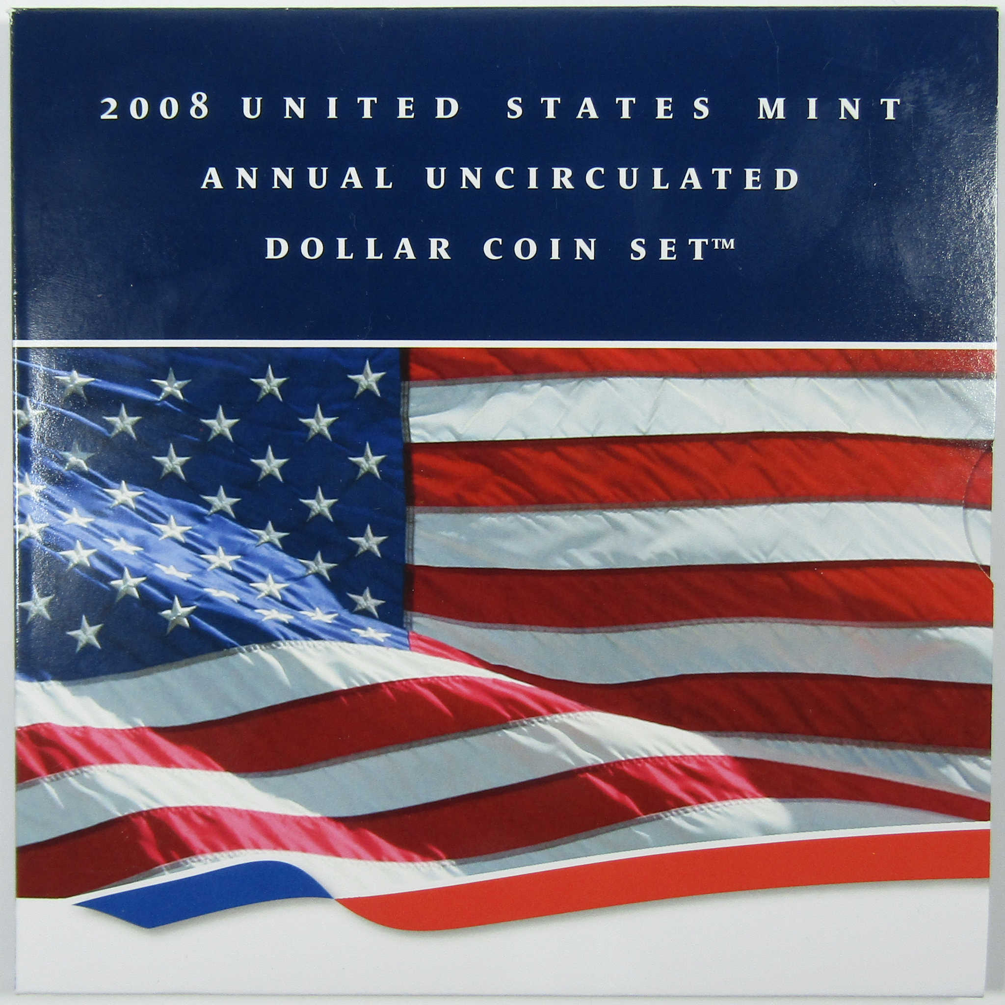 2008 U.S. Mint Annual Uncirculated Dollar Coin Set OGP COA SKU:CPC3764
