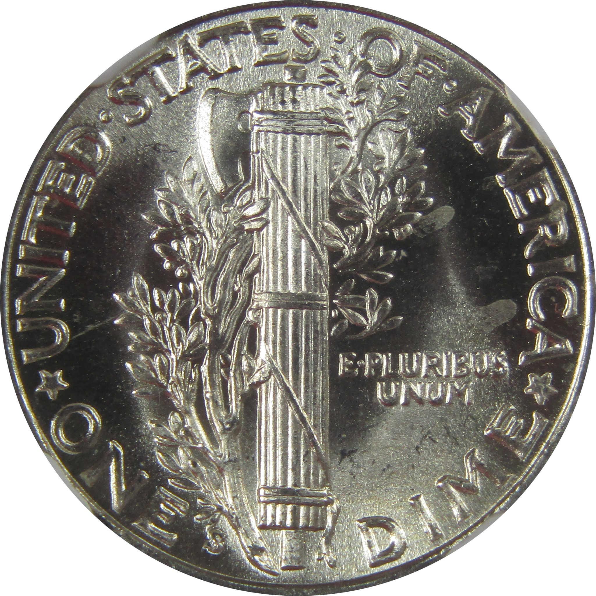 1937 S Mercury Dime MS 66 FB NGC Silver Uncirculated SKU:I23204