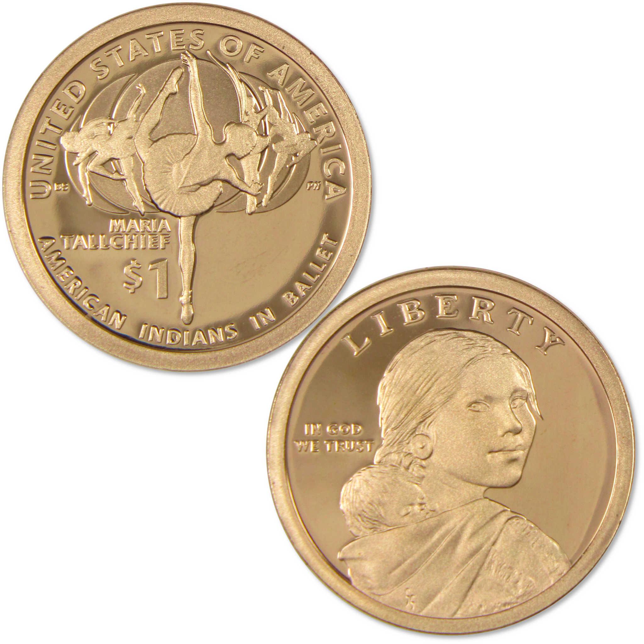 2023 S Maria Tallchief Native American Dollar Choice Proof $1 Coin