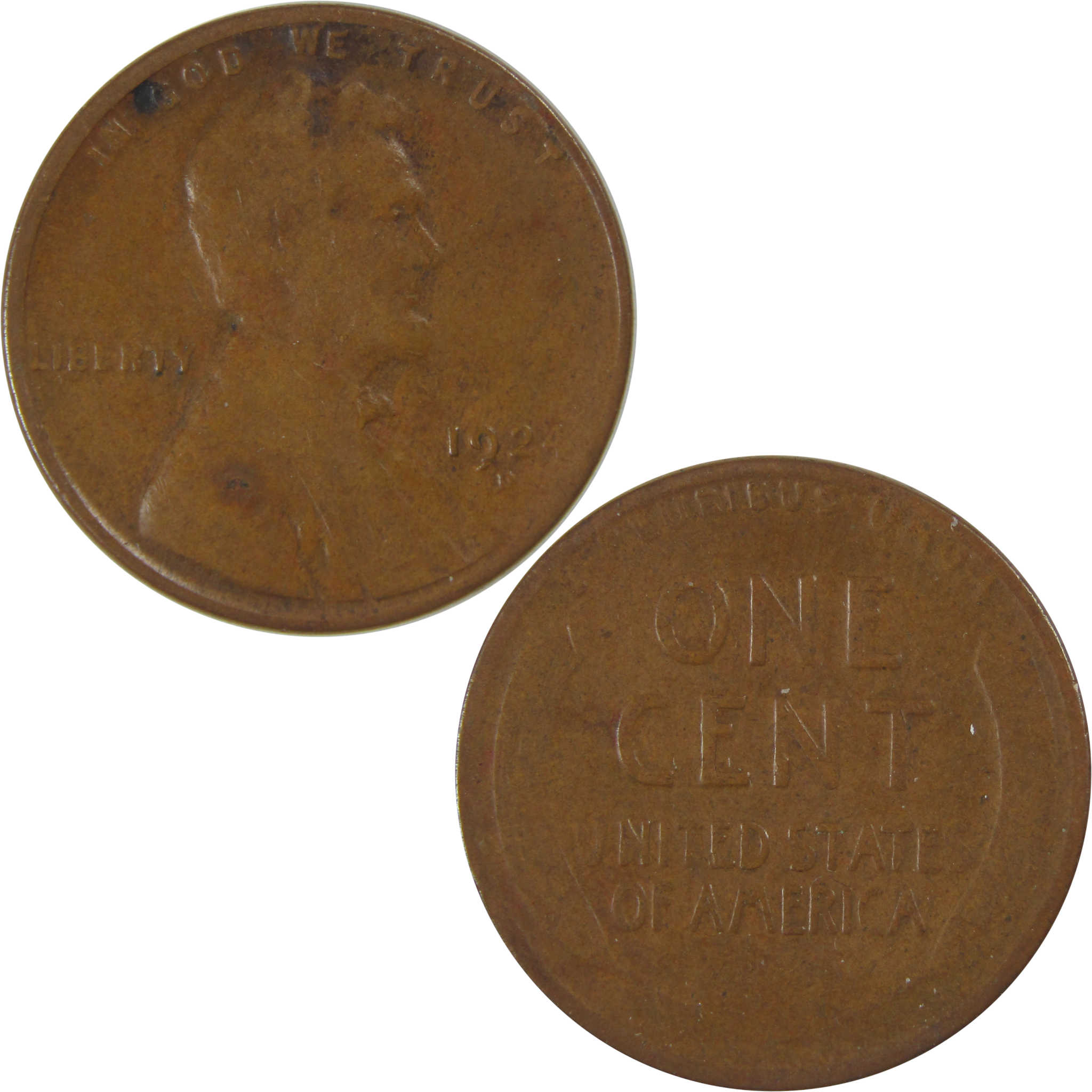 1924 D Lincoln Wheat Cent G Good Penny 1c Coin SKU:I23769