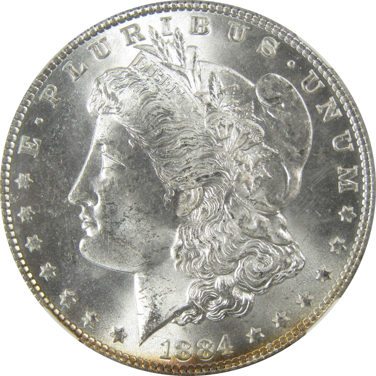 1884 Morgan Silver Dollar MS 63 NGC Uncirculated $1 Coin SKU:CP375 - Morgan coin - Morgan silver dollar - Morgan silver dollar for sale - Profile Coins & Collectibles