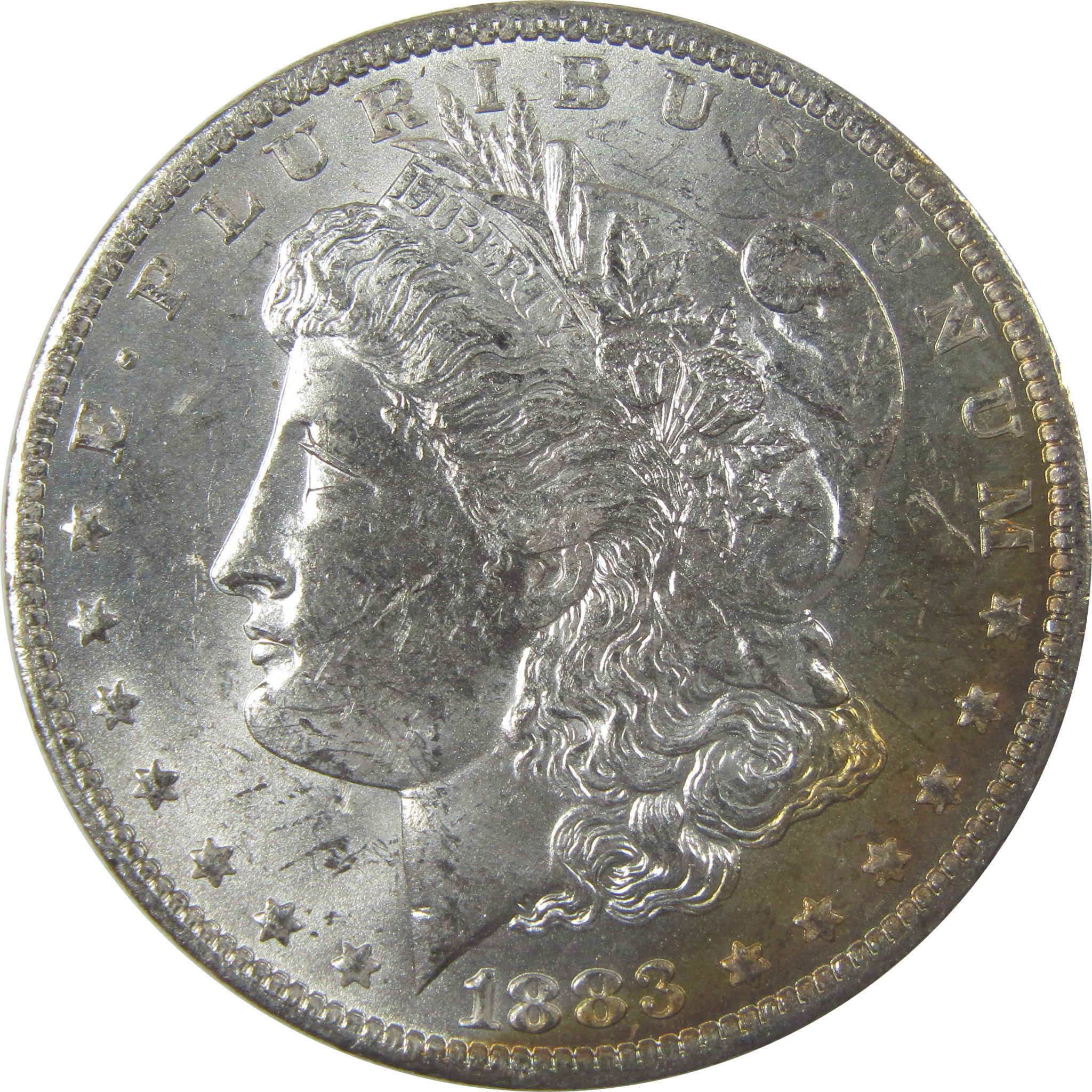 1883 O Morgan Silver Dollar Uncirculated Mint State Toned SKU:I24828