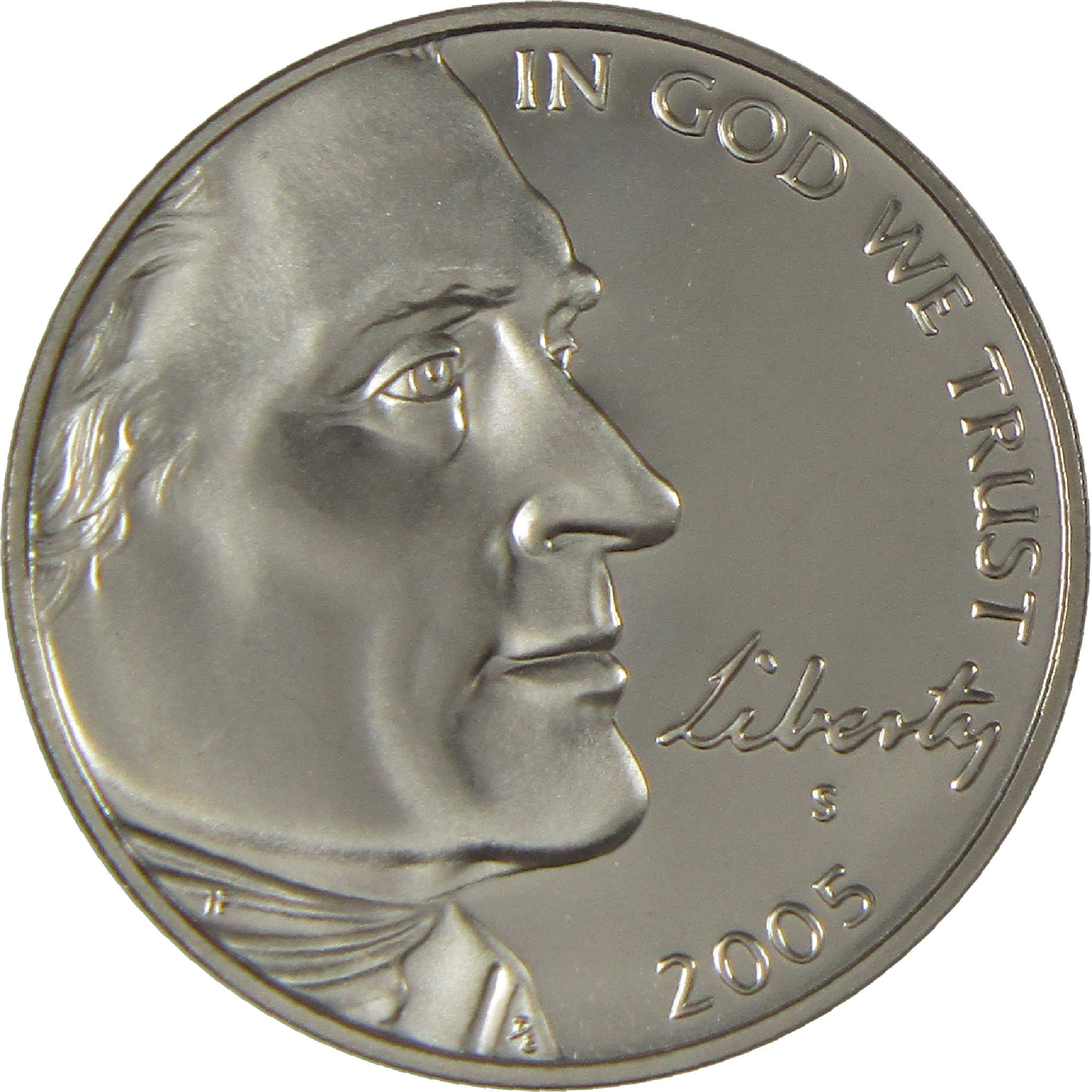 2005 S Ocean in View Jefferson Nickel Choice Proof 5c Coin