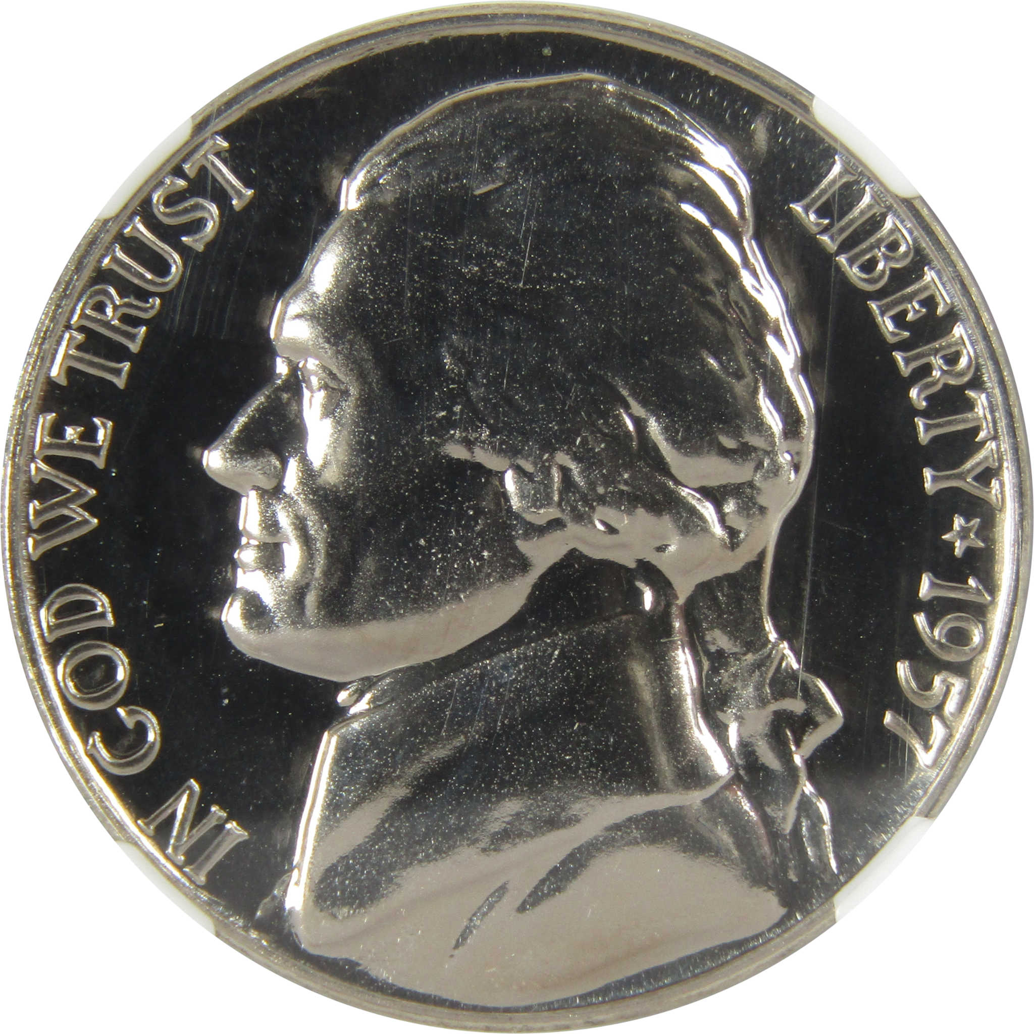 1957 Jefferson Nickel PF 69 NGC Proof 5c Coin Collectible SKU:I27111