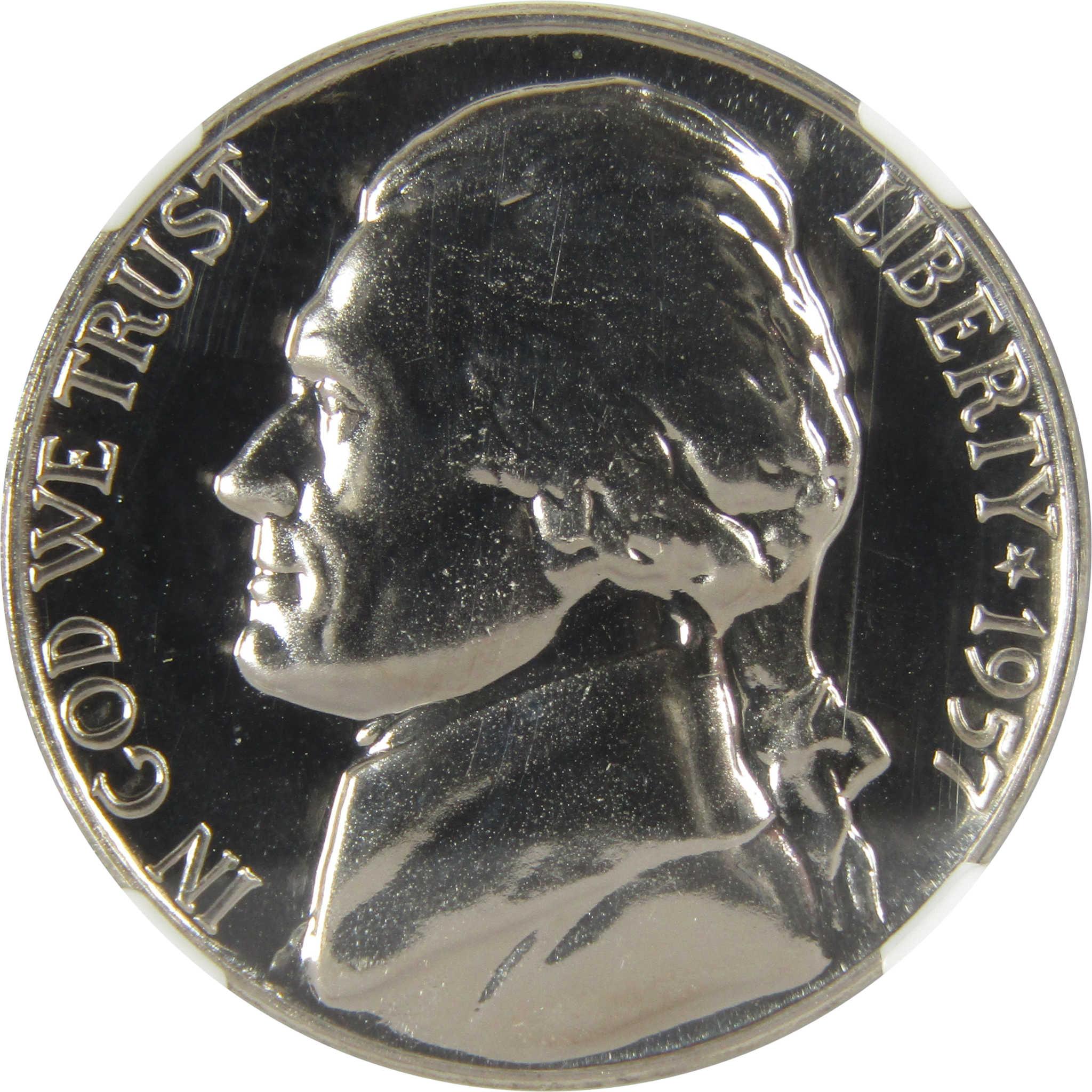 1957 Jefferson Nickel PF 69 NGC Proof 5c Coin Collectible SKU:I27111