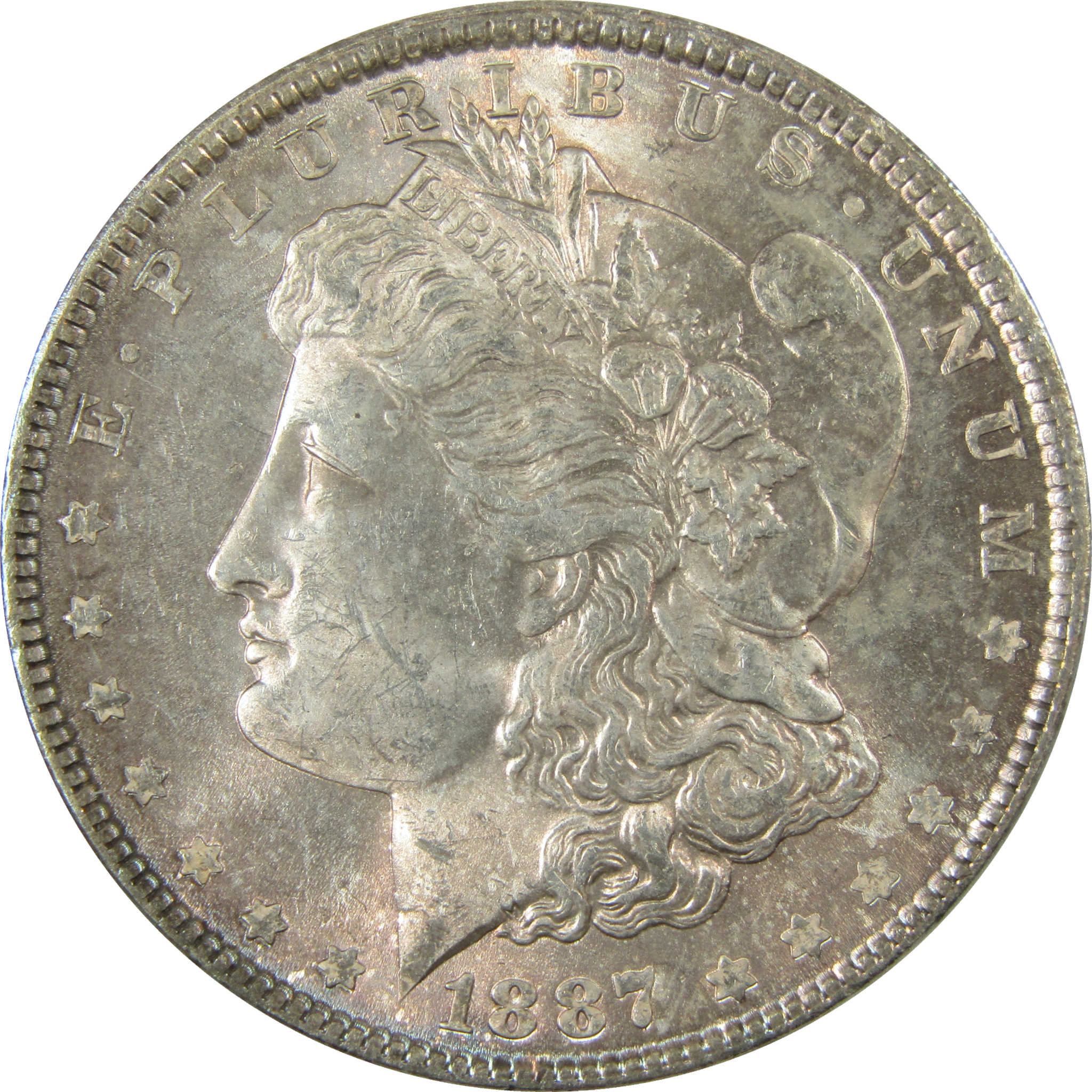 1887 Morgan Silver Dollar Uncirculated Mint State $1 Coin SKU:I28098 - Morgan coin - Morgan silver dollar - Morgan silver dollar for sale - Profile Coins & Collectibles