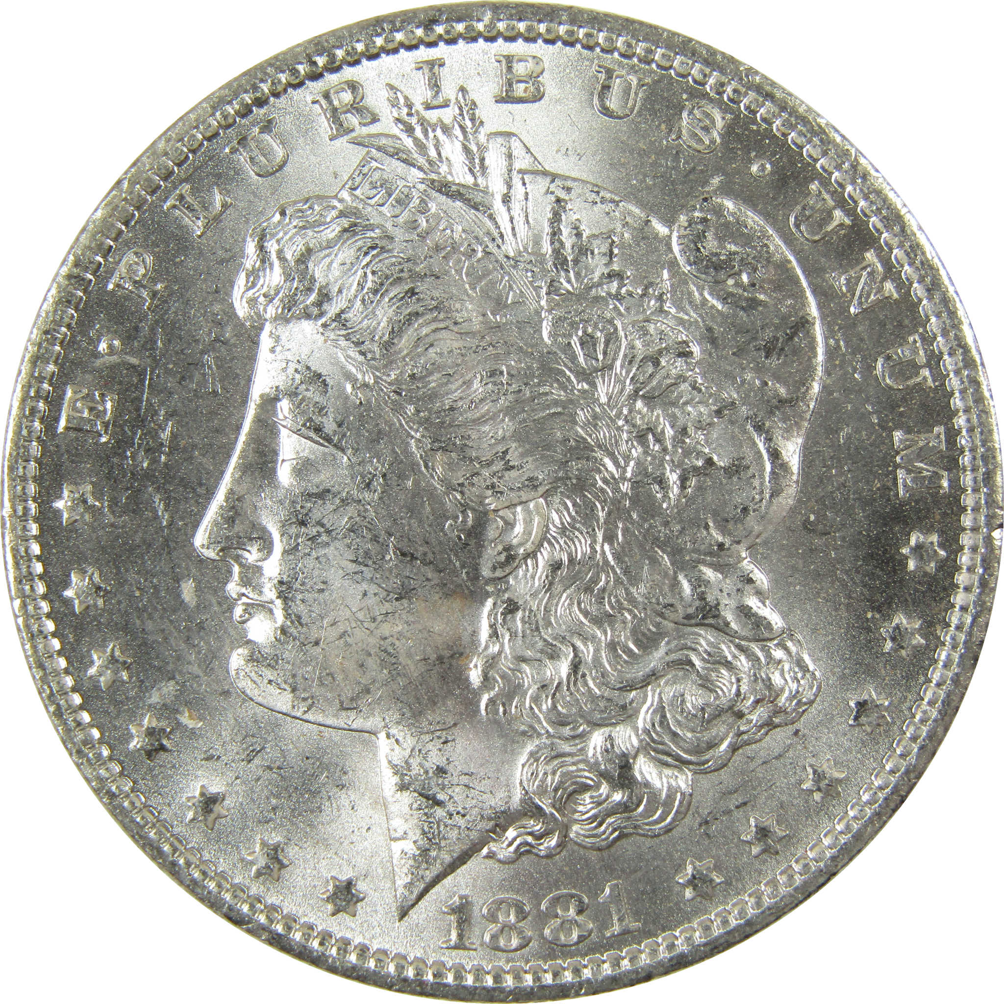 1881 O Morgan Silver Dollar Uncirculated Mint State $1 Coin SKU:I27689