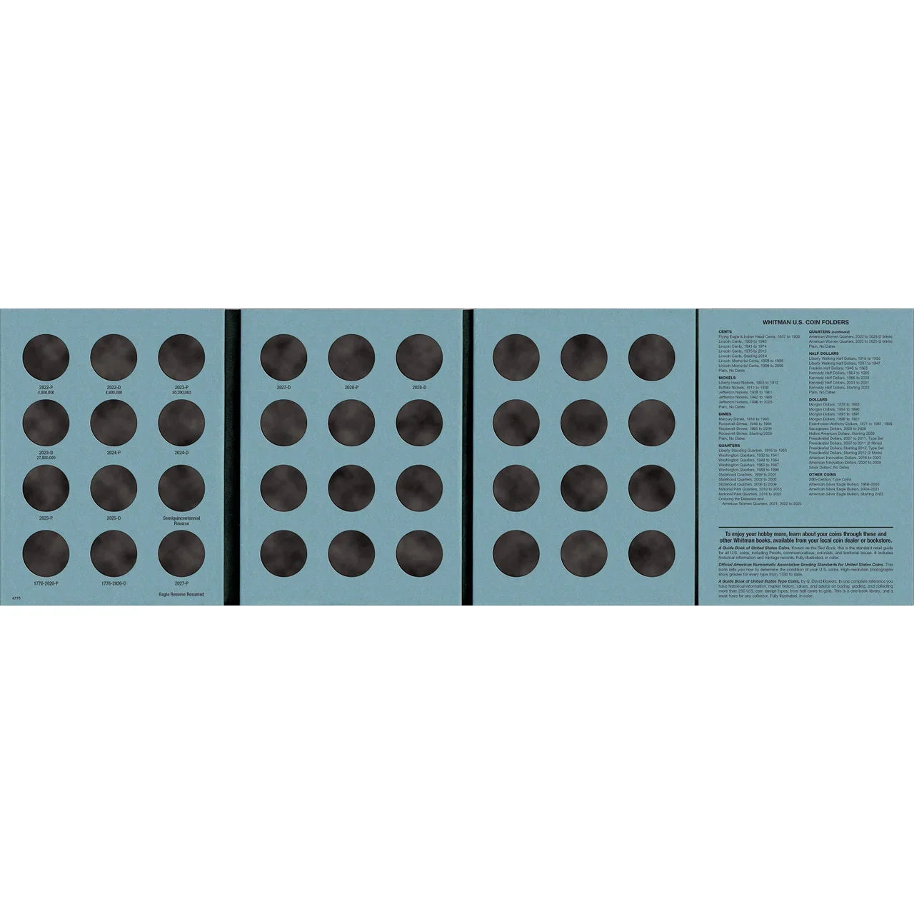 Whitman Kennedy Half Dollar Coin Folder Collection #4 Starting 2022