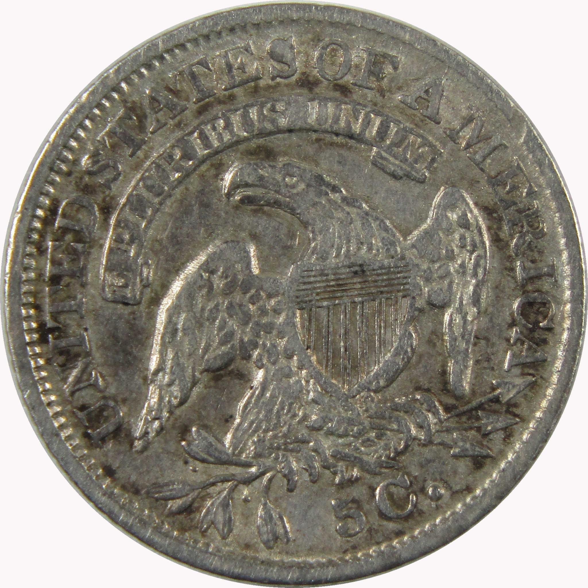 1835 Small Date and 5C Capped Bust Silver Half Dime XF SKU:I26915