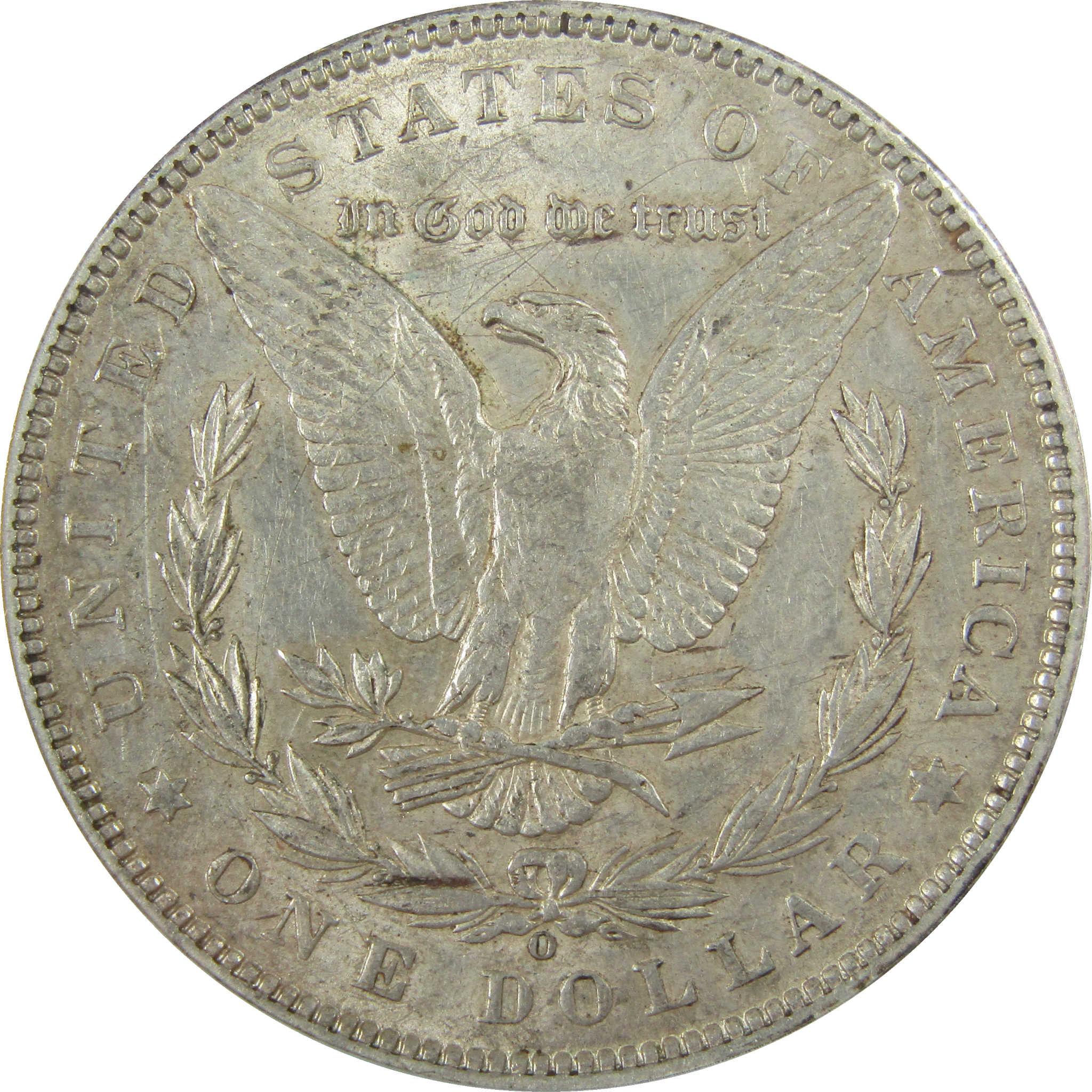 1897 O Morgan Silver Dollar AU 50 Details ANACS $1 Coin SKU:I28051 - Morgan coin - Morgan silver dollar - Morgan silver dollar for sale - Profile Coins & Collectibles