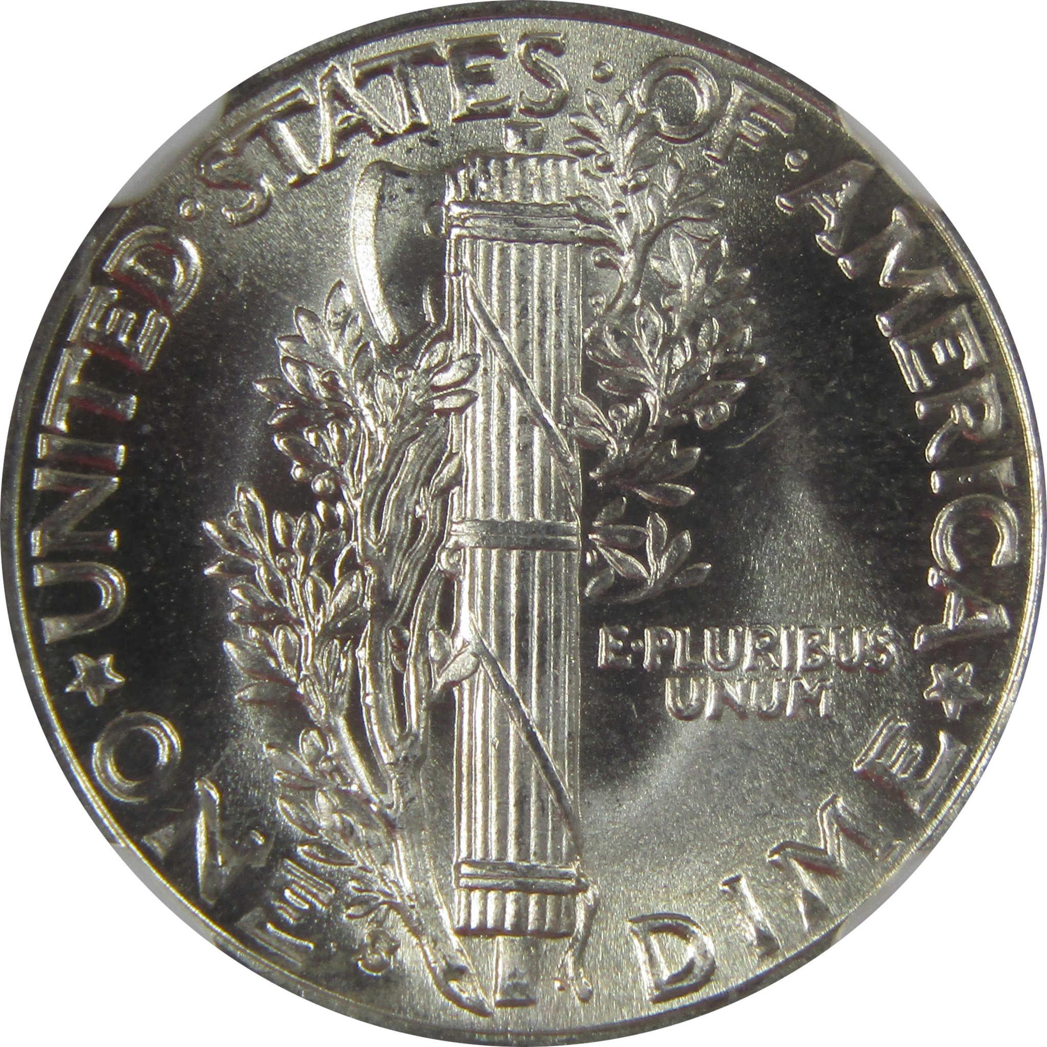 1937 S Mercury Dime MS 66 FB NGC Silver Uncirculated SKU:I23203