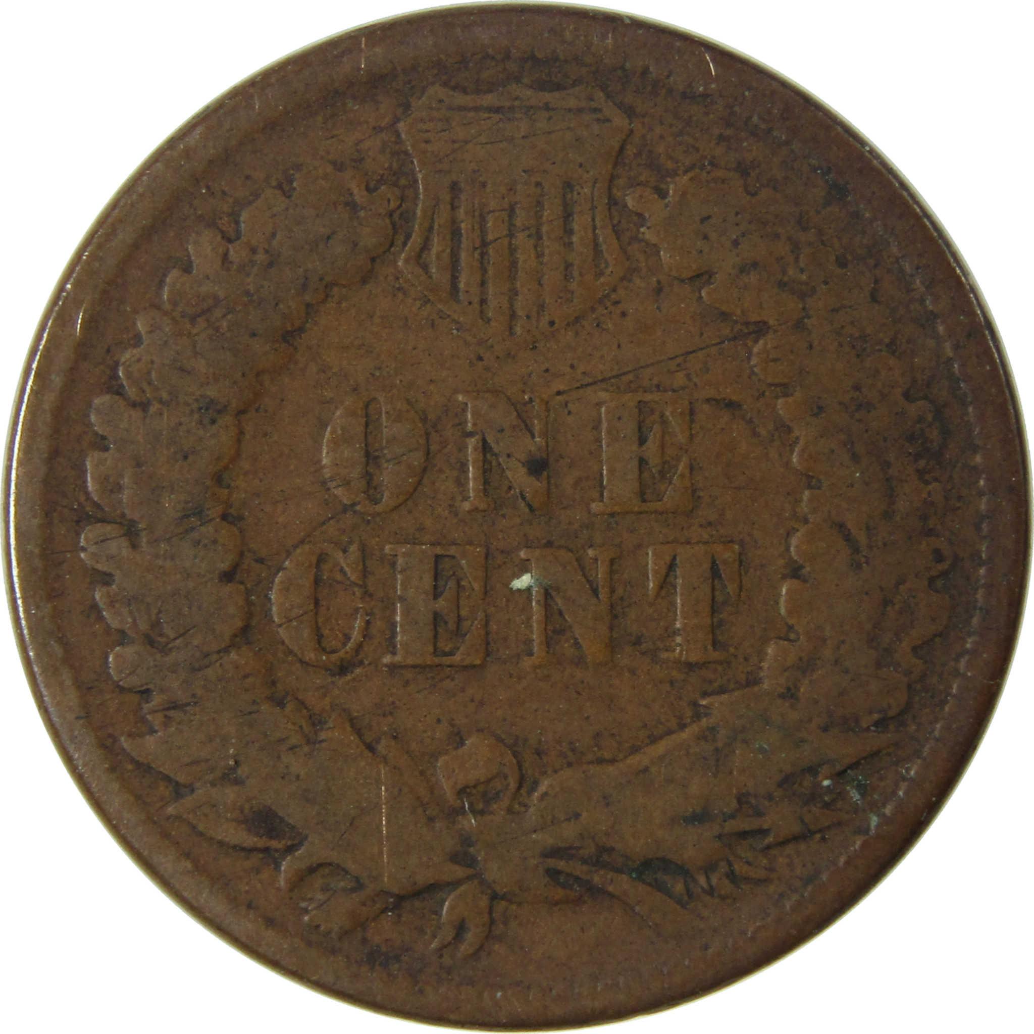 1874 Indian Head Cent G Good Details Penny 1c Coin SKU:I28241