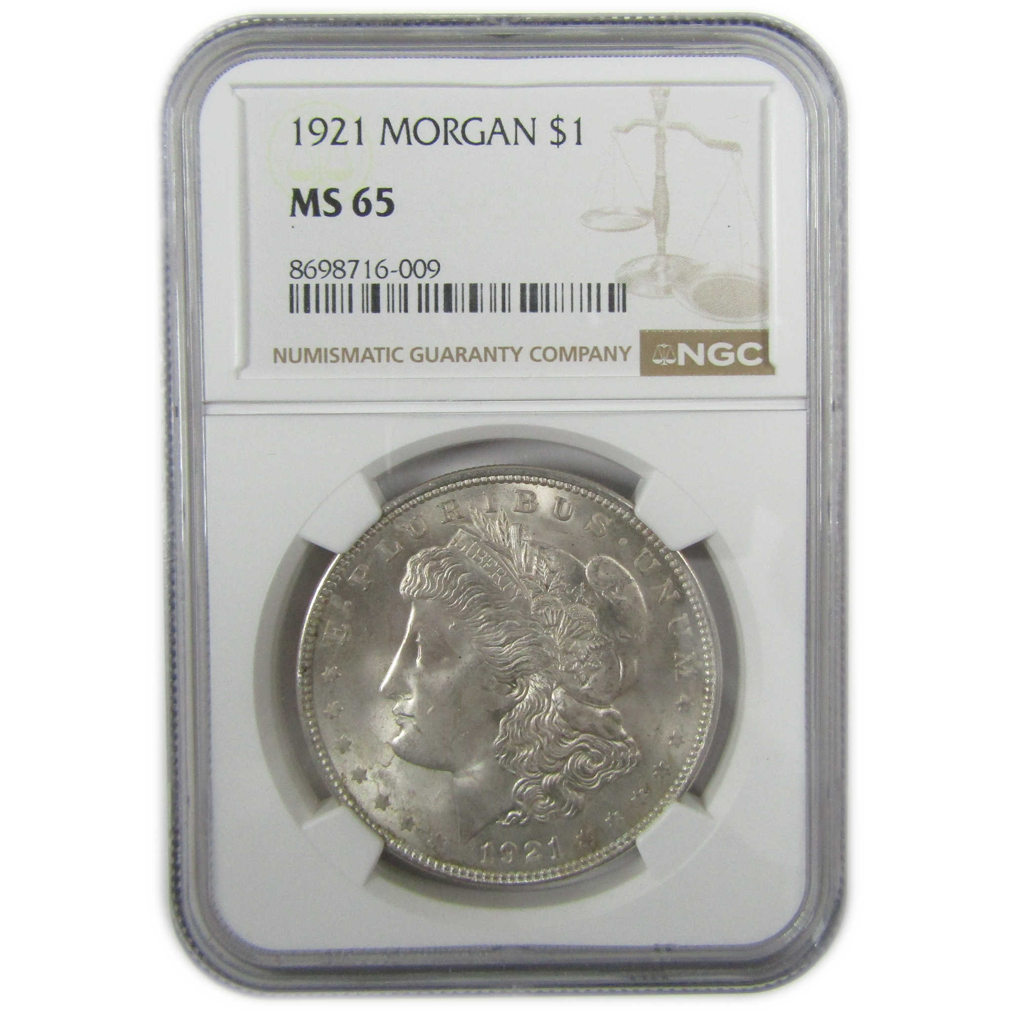 1921 Morgan Silver Dollar MS 65 NGC Uncirculated $1 Coin SKU:I27918 - Morgan coin - Morgan silver dollar - Morgan silver dollar for sale - Profile Coins & Collectibles