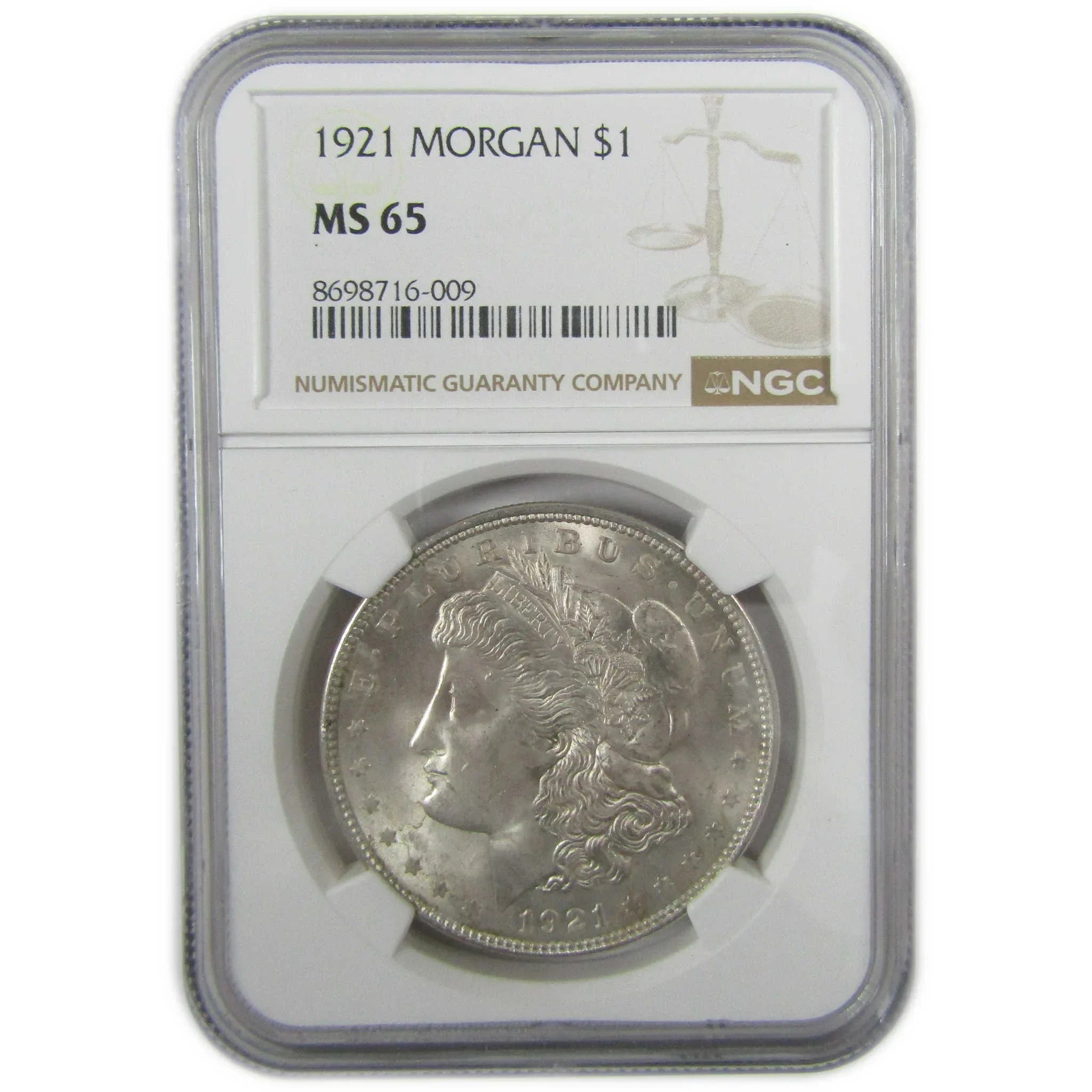 1921 Morgan Silver Dollar MS 65 NGC Uncirculated $1 Coin SKU:I27918 - Morgan coin - Morgan silver dollar - Morgan silver dollar for sale - Profile Coins & Collectibles