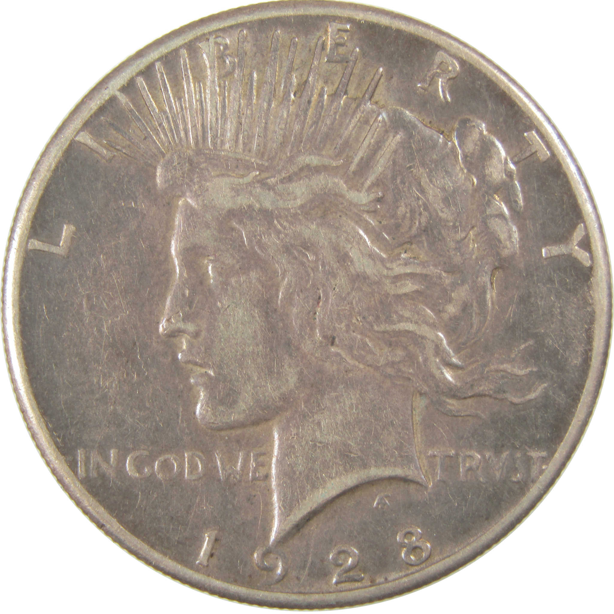 1928 Peace Dollar VF Very Fine Silver $1 Coin SKU:CPC0727