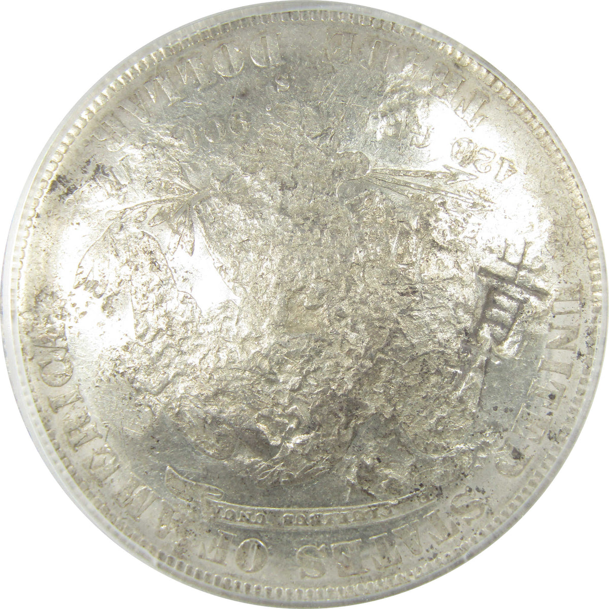 1877 S Trade Silver Dollar Genuine PCGS $1 Coin Chopmarked SKU:I24620