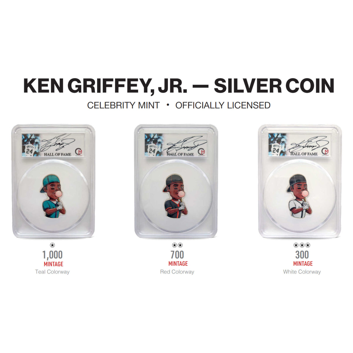 2025 Ken Griffey Jr. 1 oz Silver Coin Autographed Blind Bag SKU:OPC278