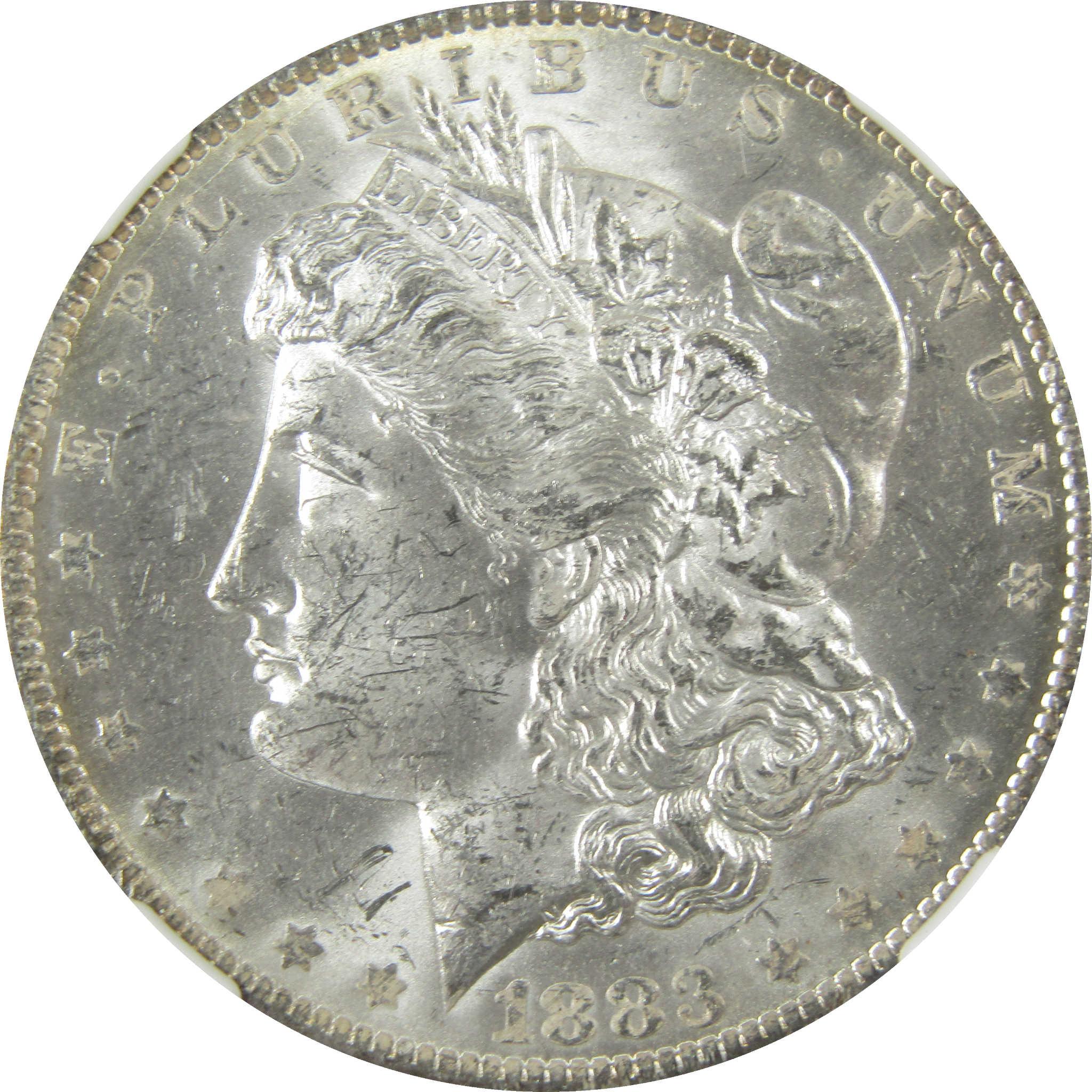 1883 O Morgan Silver Dollar MS 63 NGC Toned Reverse SKU:I27540