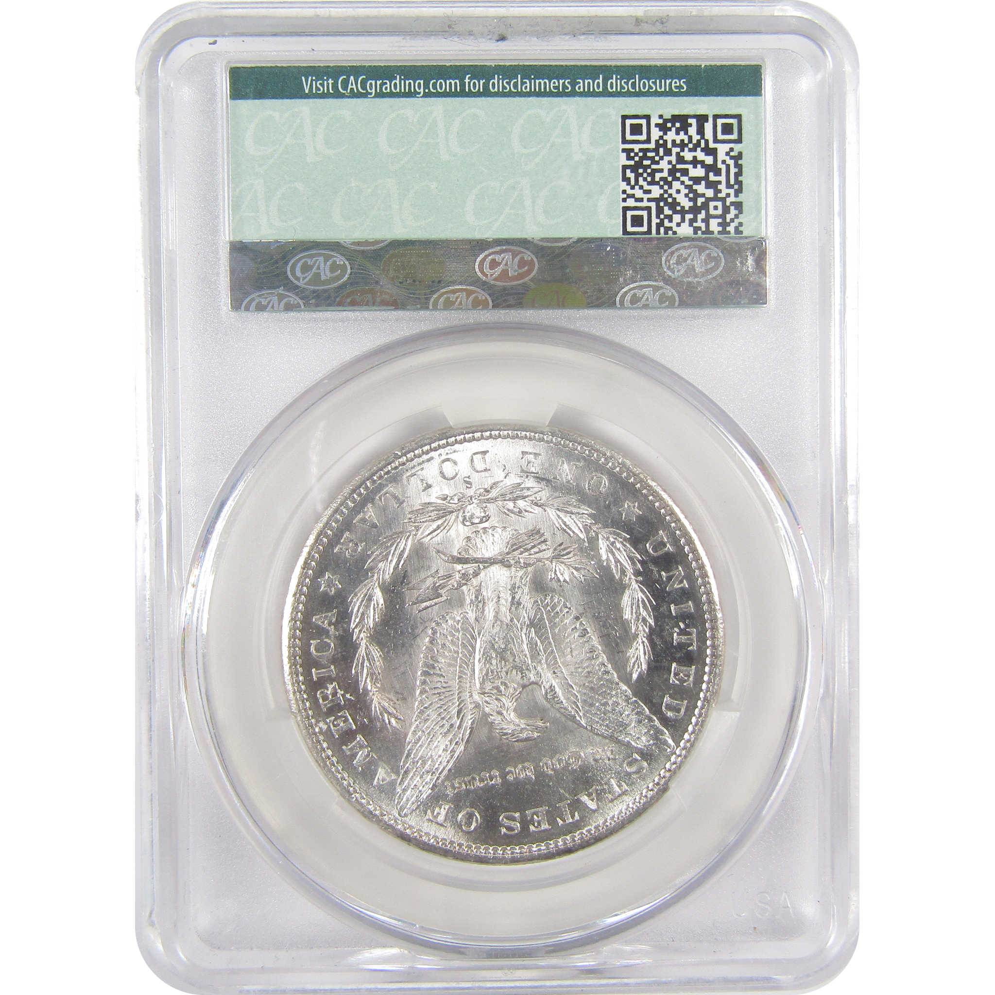 1880 S Morgan Dollar MS 64 PL CAC Silver Proof-Like $1 Coin SKU:I17408