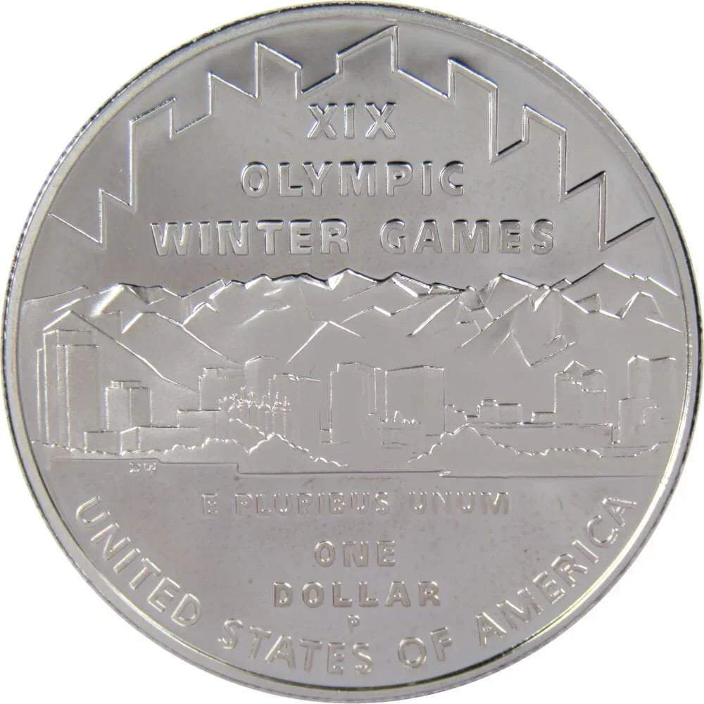 2002 P Salt Lake City Olympic Commemorative Silver Dollar Proof
