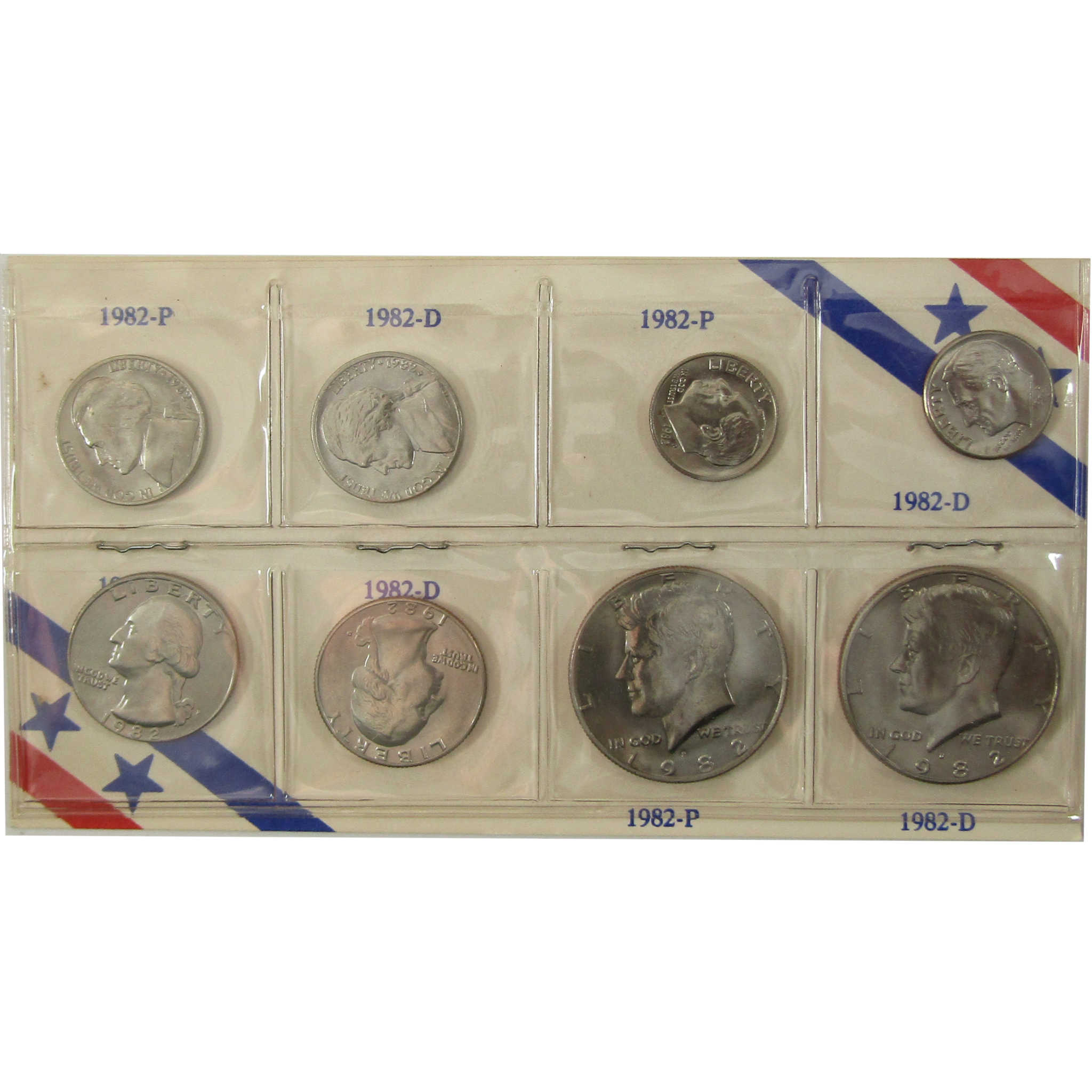 1982 P&D Unofficial 15-Coin Uncirculated Mint Set SKU:I28199