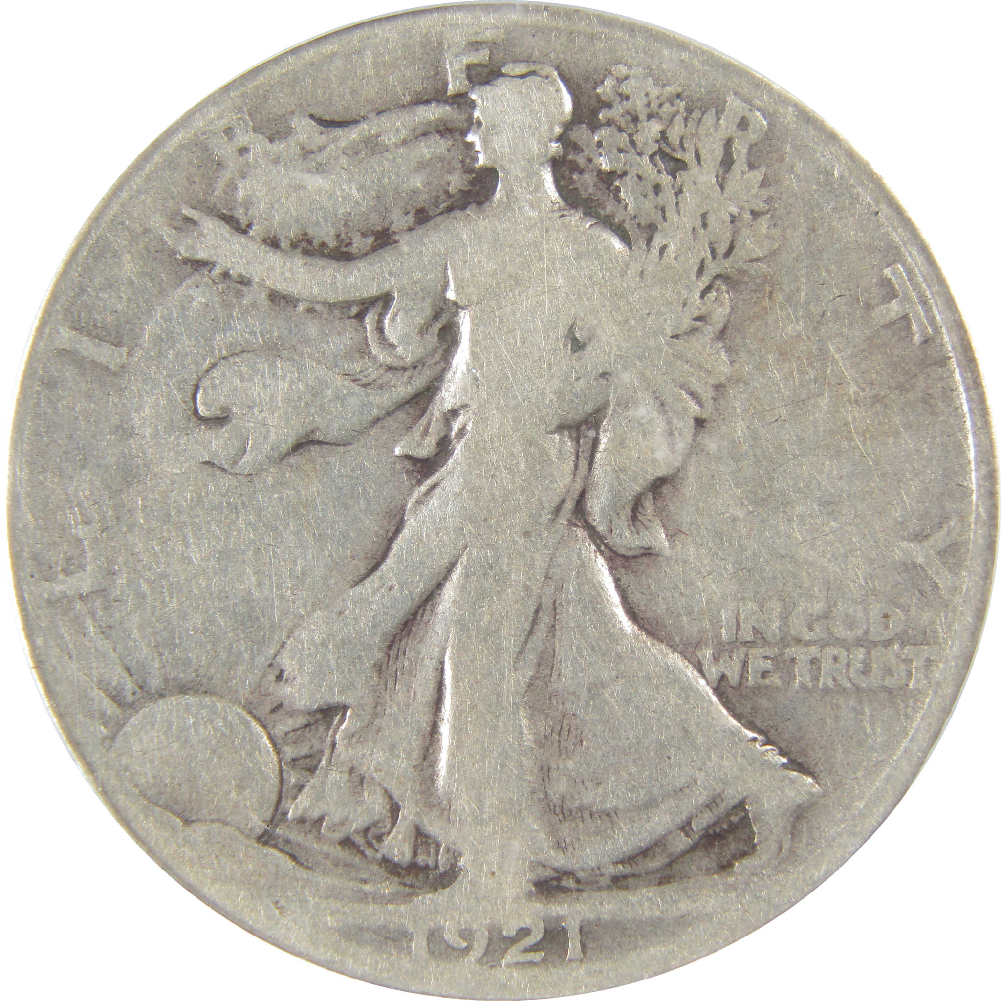 1921 D Liberty Walking Half Dollar G 4 ICG Silver 50c Coin SKU:I23440