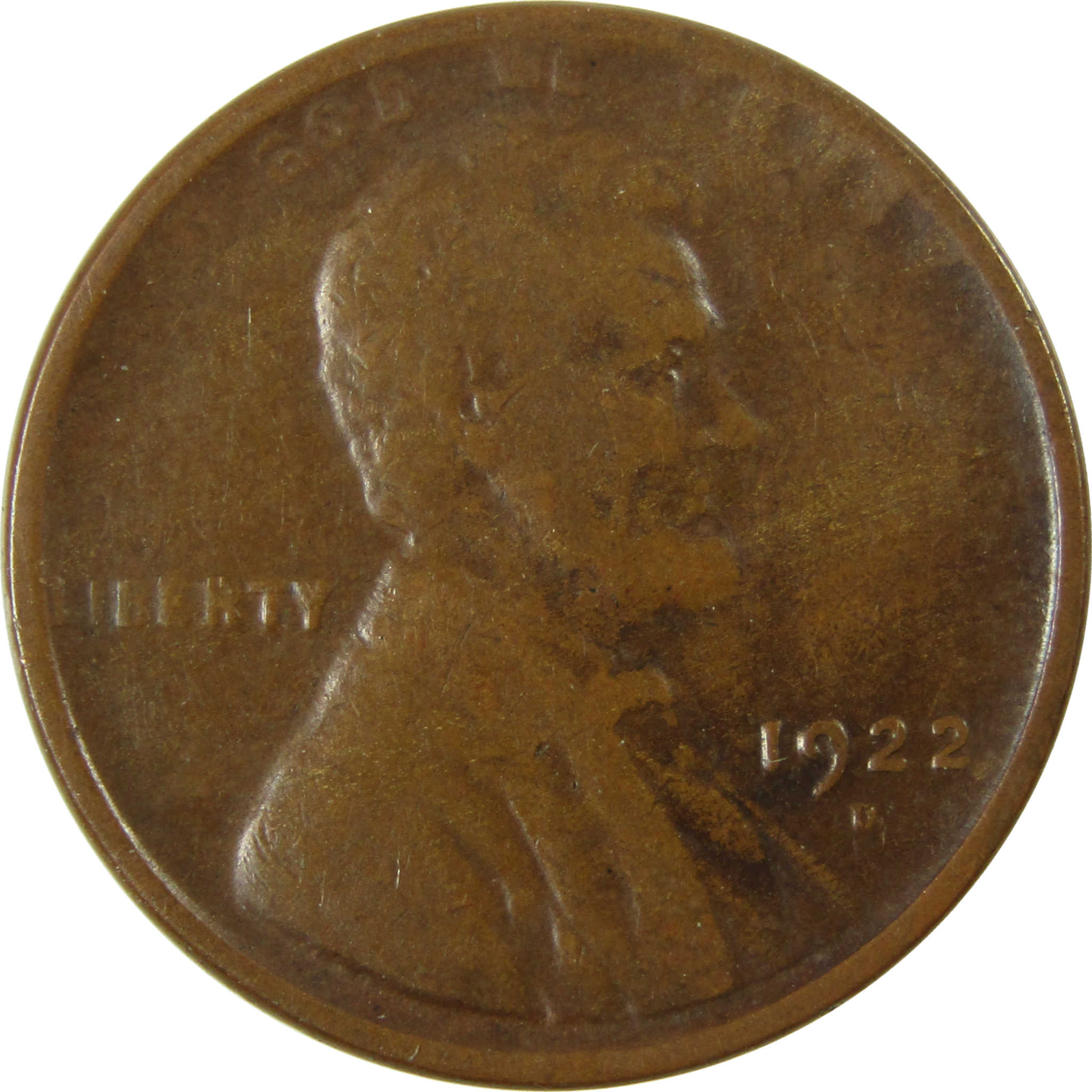 1922 D Lincoln Wheat Cent F Fine Penny 1c Coin Collectible SKU:I28326