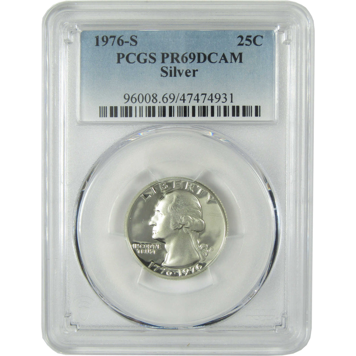 1976 S Washington Silver Quarter PR 69 DCAM PCGS Proof SKU:CP1560