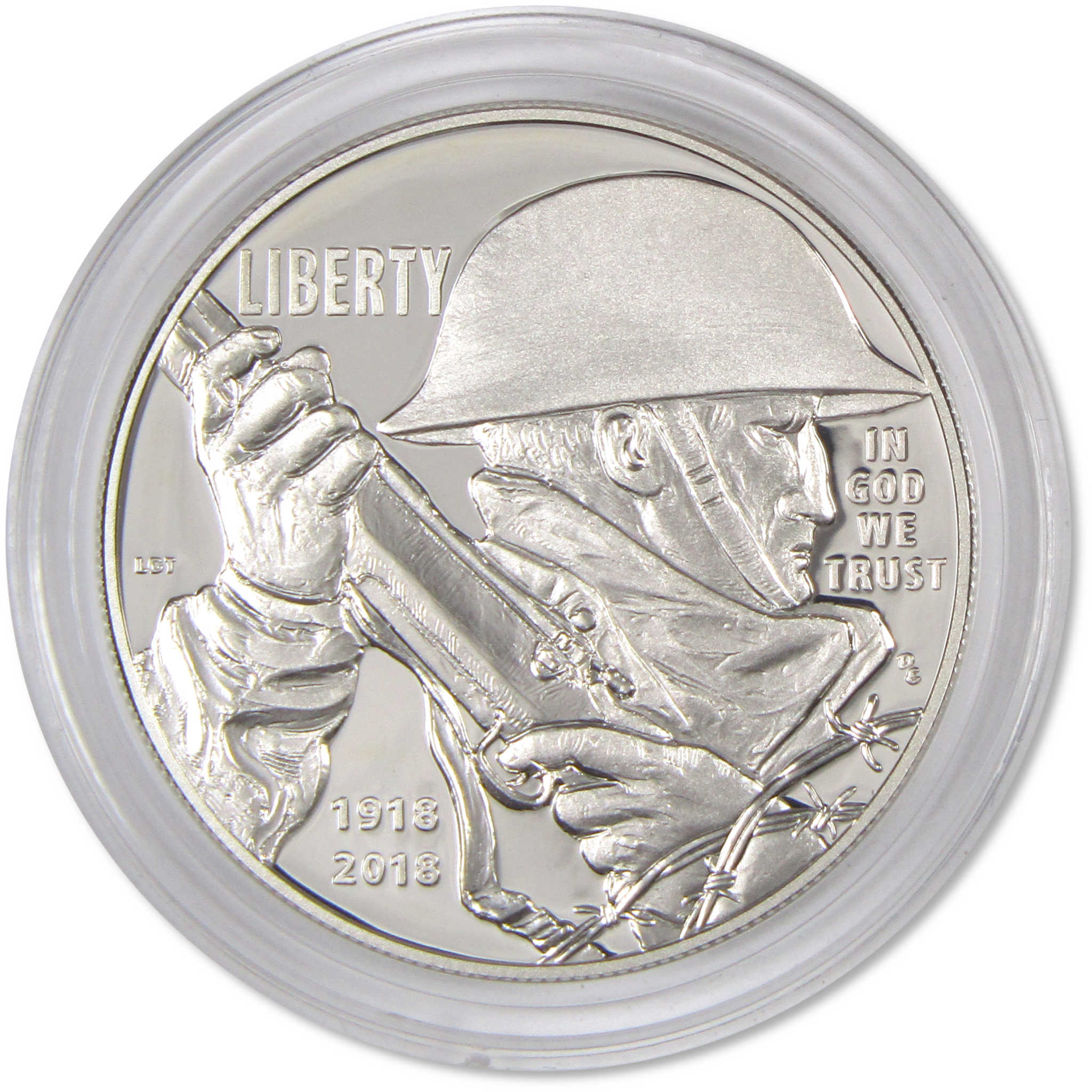 World War I Centennial Commemorative Dollar 2018 P Choice Proof Silver