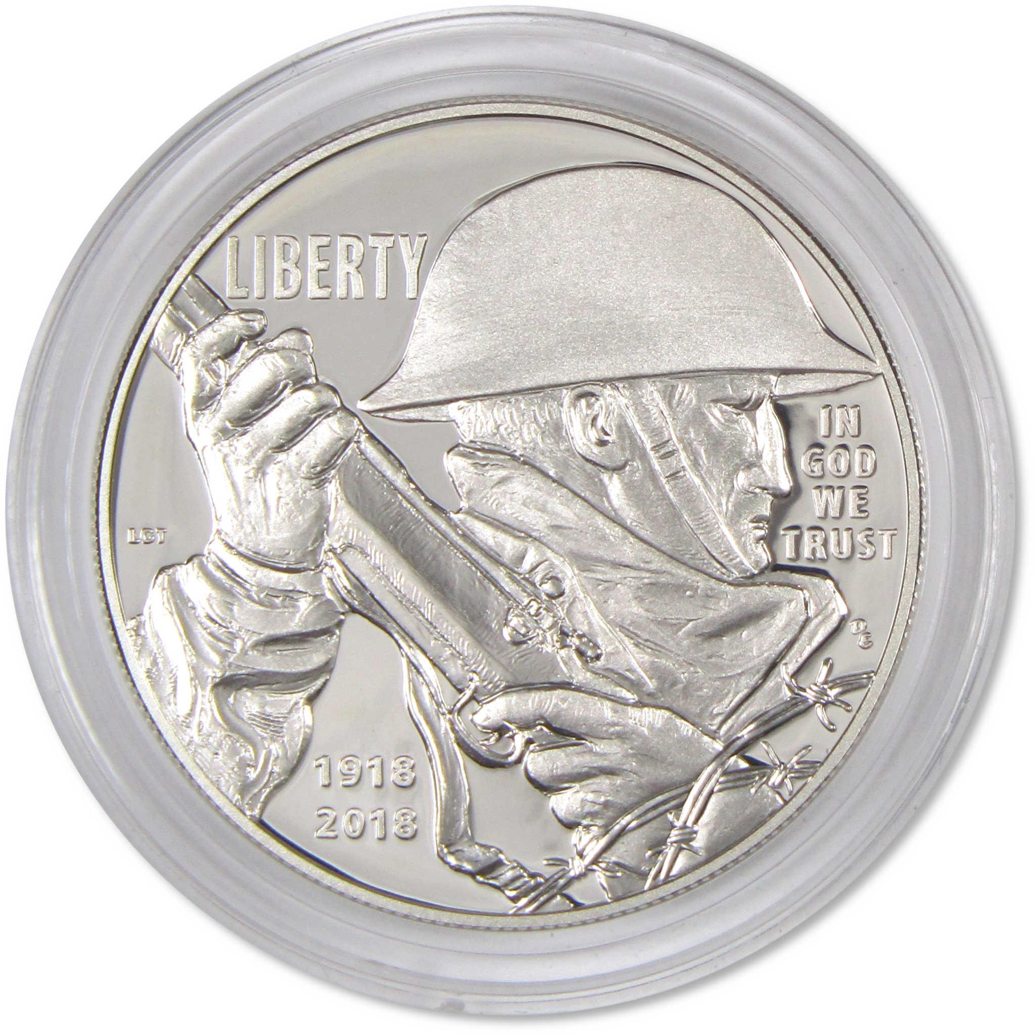 2018 P World War I Centennial Commemorative Silver Dollar Proof
