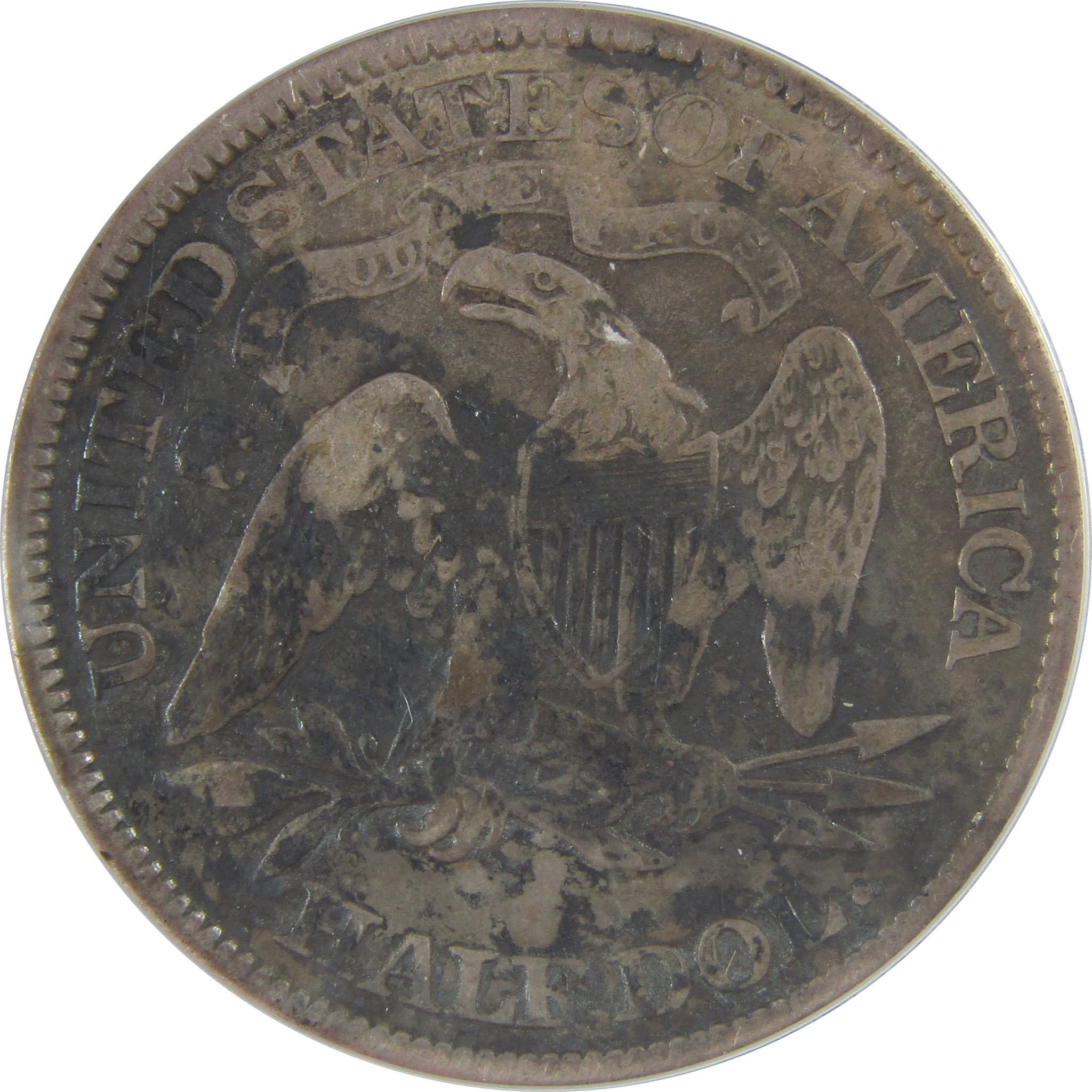 1875 Seated Liberty Half Dollar F 12 Details ANACS Silver SKU:CPC1174