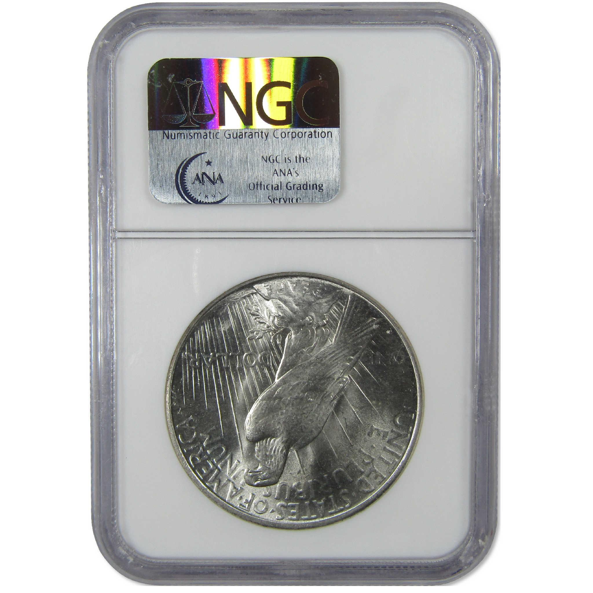 1927 D Peace Silver Dollar MS 62 NGC Uncirculated $1 Coin Collectible