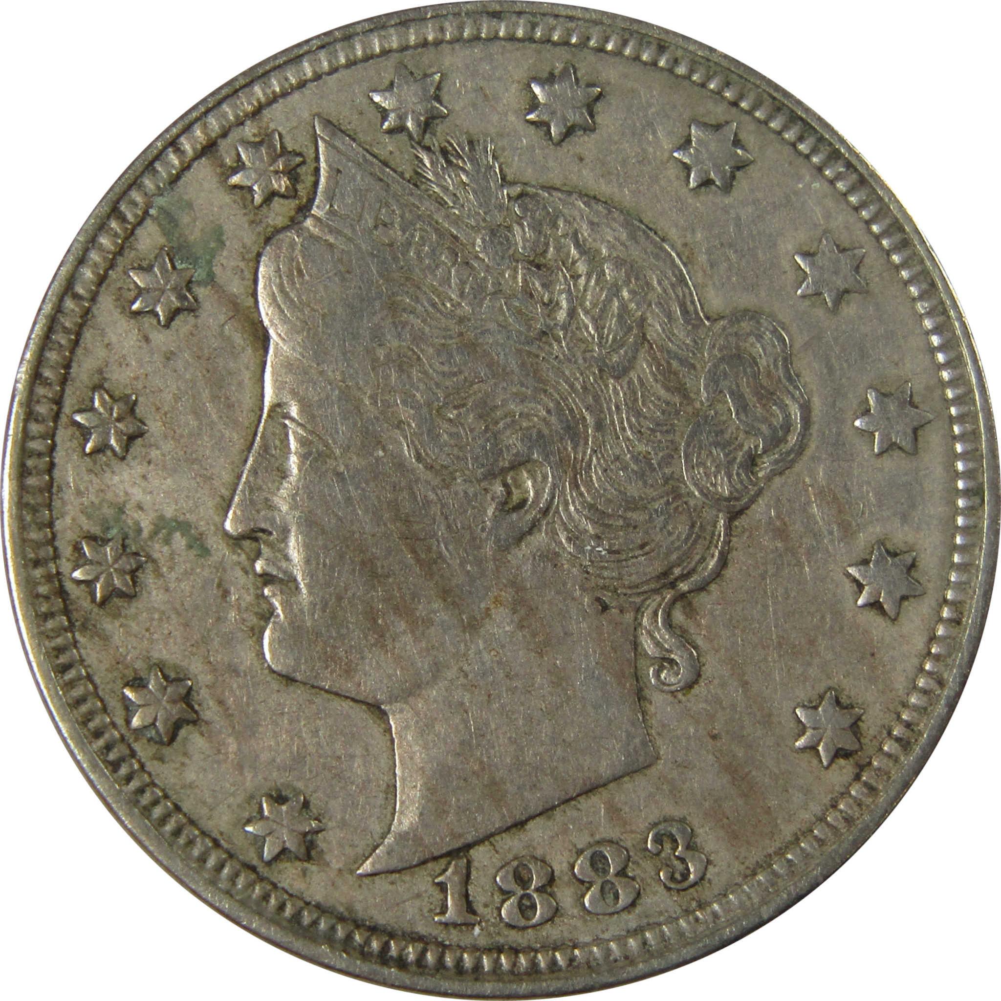 1883 No Cents Liberty Head V 5c Extremely Fine Details SKU:I26521