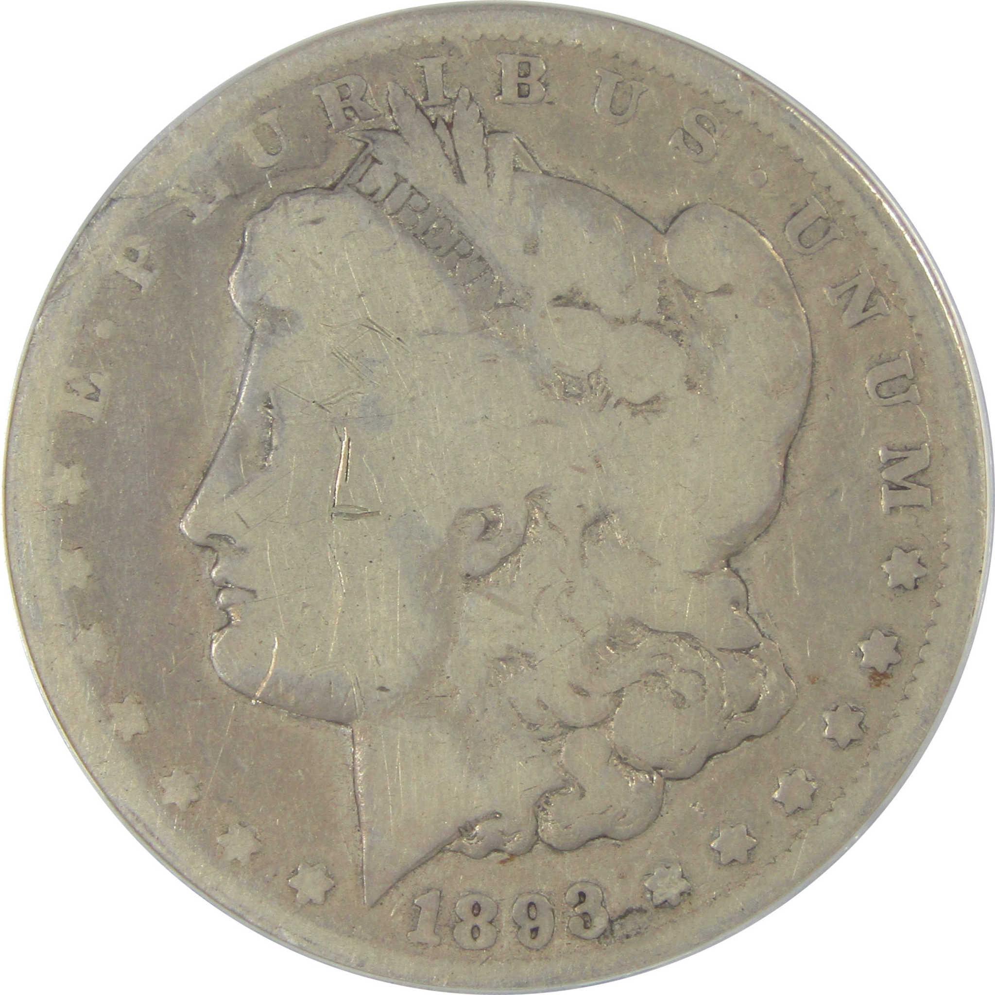 1893 CC Morgan Dollar G 6 Details ANACS Silver $1 Coin SKU:CP109 - Morgan coin - Morgan silver dollar - Morgan silver dollar for sale - Profile Coins & Collectibles