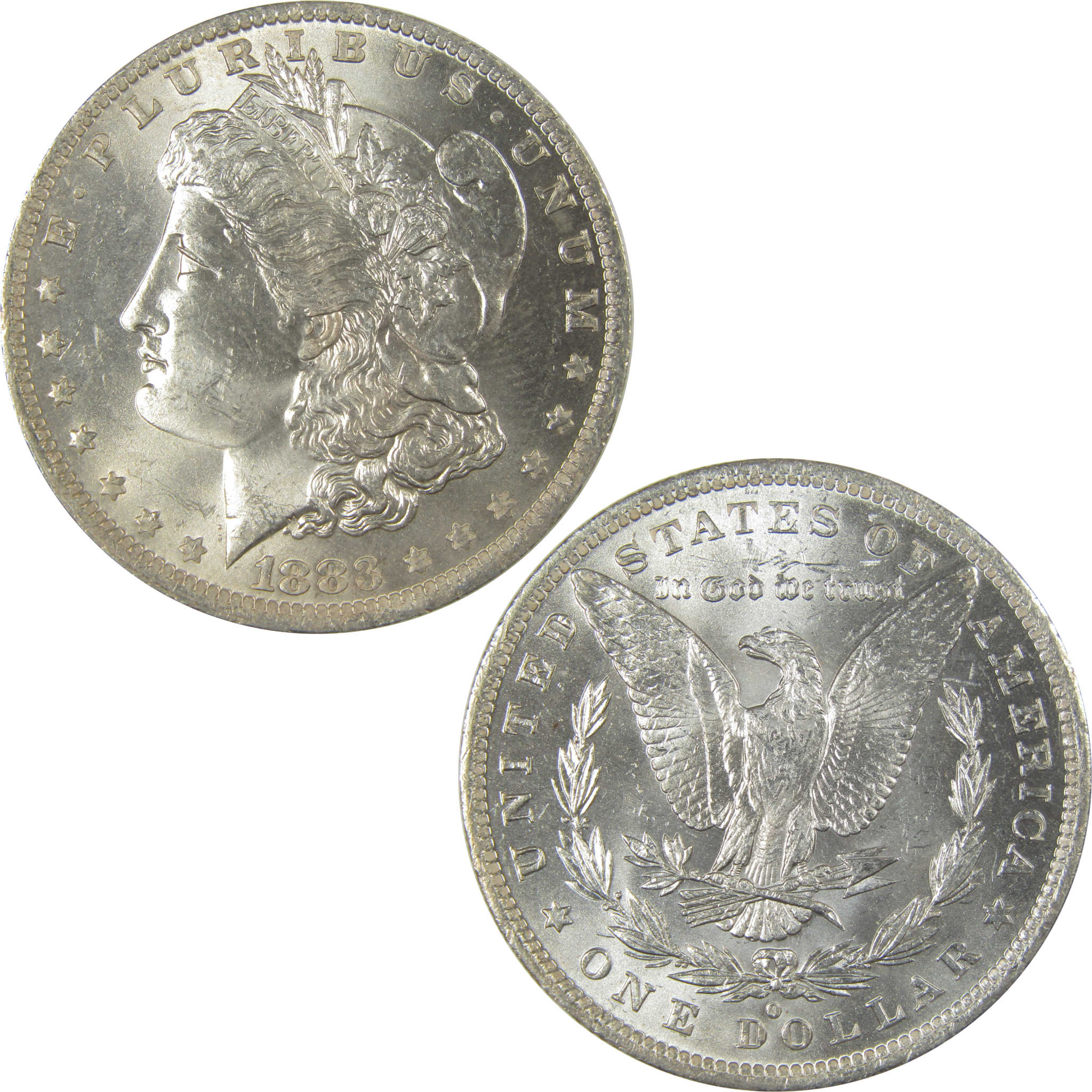 1883 O Morgan Dollar Uncirculated Silver $1 Coin SKU:CPC1020 - Morgan coin - Morgan silver dollar - Morgan silver dollar for sale - Profile Coins & Collectibles