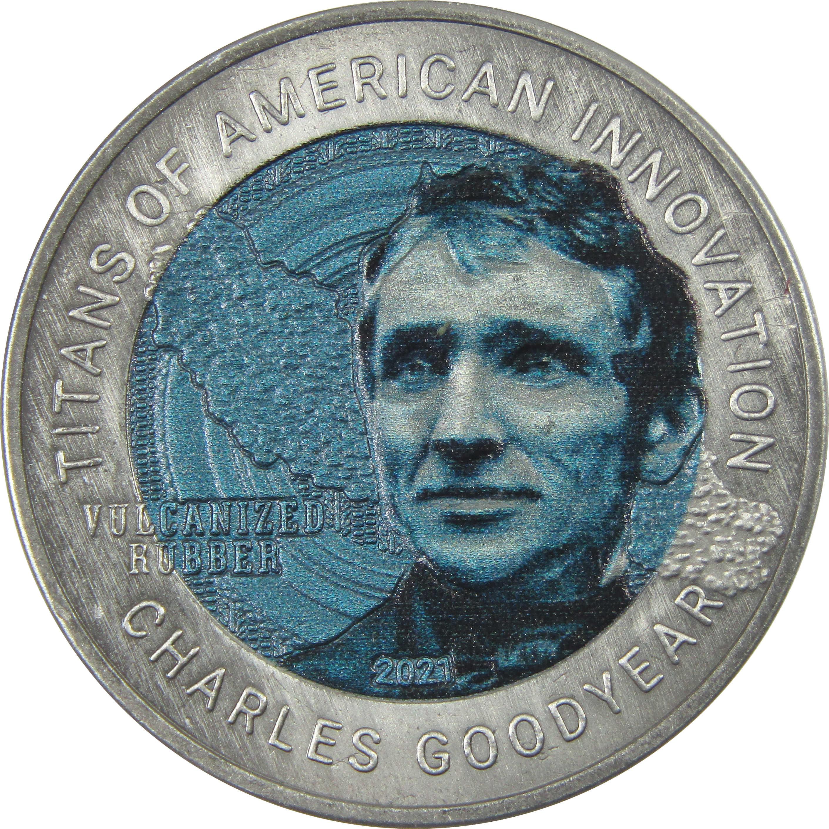 Titans of American Innovation Charles Goodyear Titanium 2 Cedis 2021